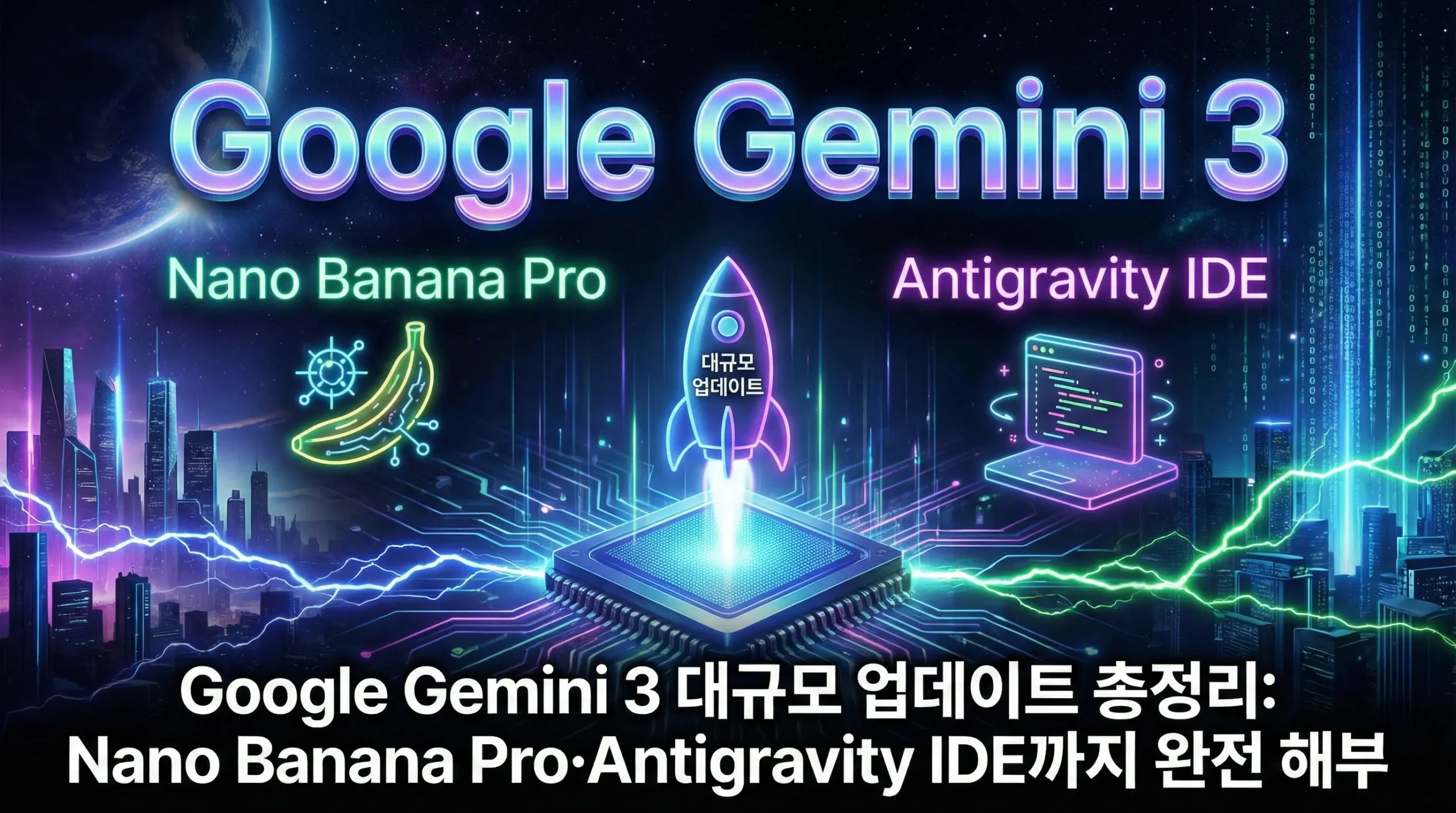 Google Gemini 3 대규모 업데이트 총정리: Nano Banana Pro·Antigravity IDE까지 완전 해부