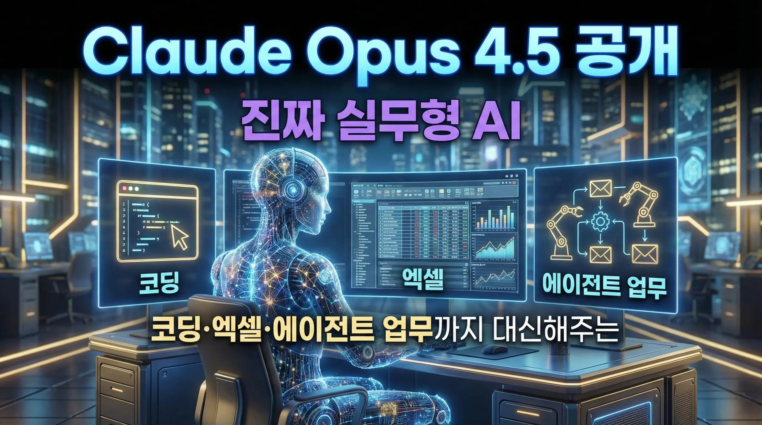 Claude Opus 4.5 공개: 코딩·엑셀·에이전트 업무까지 대신해주는 진짜 실무형 AI