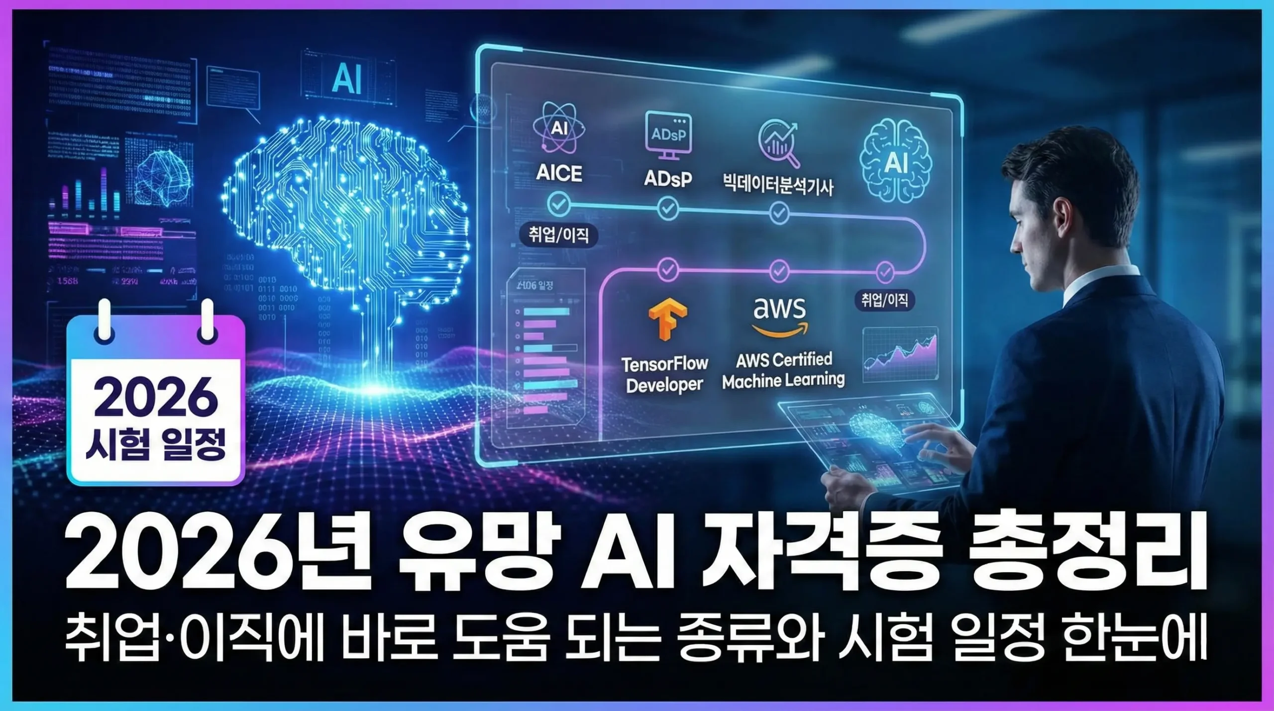 2026년 유망 AI 자격증 총정리｜취업·이직에 바로 도움 되는 종류와 시험 일정 한눈에