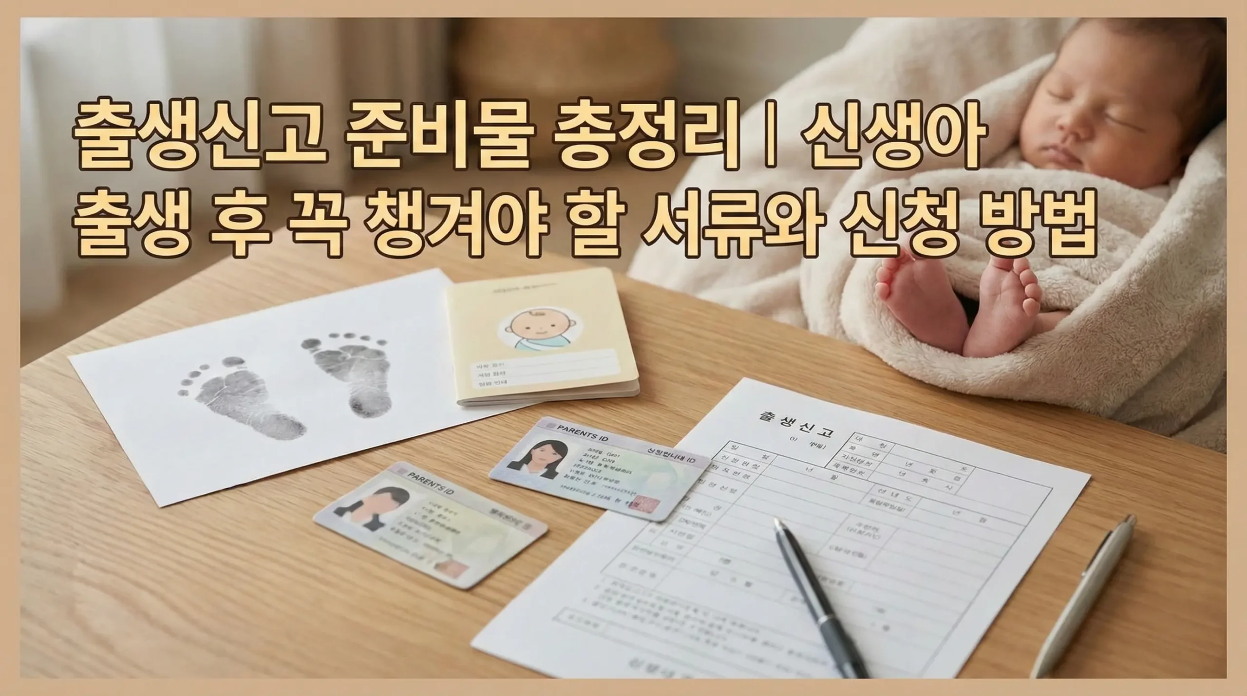 출생신고 준비물 총정리｜신생아 출생 후 꼭 챙겨야 할 서류와 신청 방법