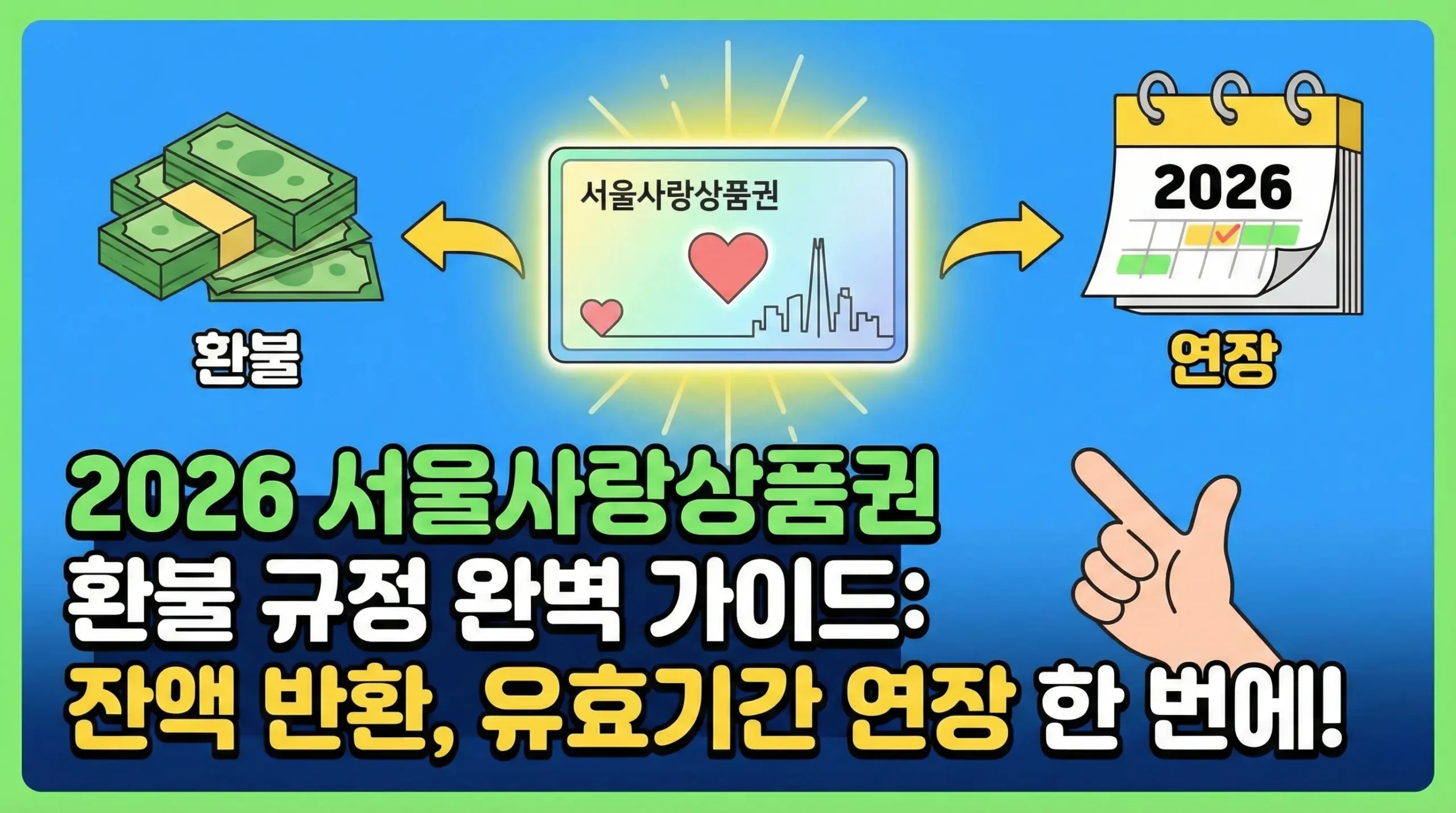 2026 서울사랑상품권 환불 규정 완벽 정리: 미사용 잔액 1원도 포기하지 않는 법