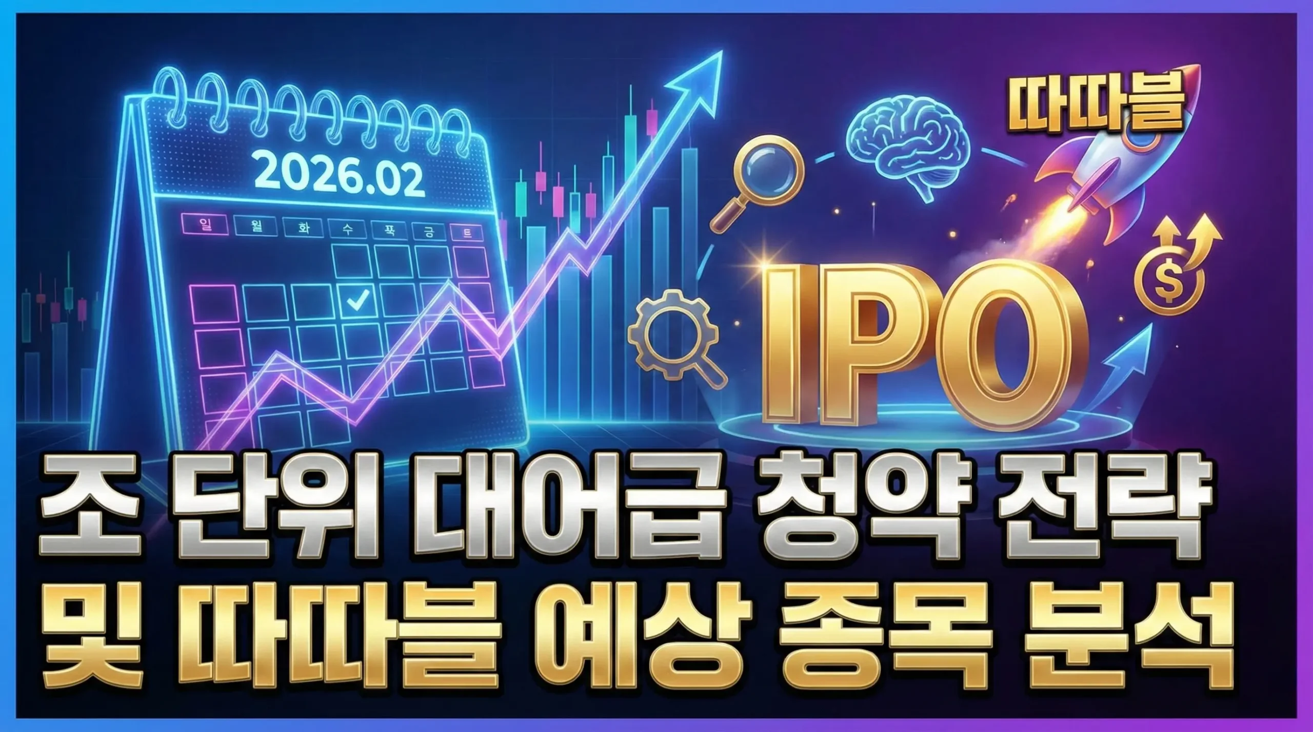 2026년 2월 공모주 일정: 조 단위 대어급 청약 전략 및 따따블 예상 종목 분석