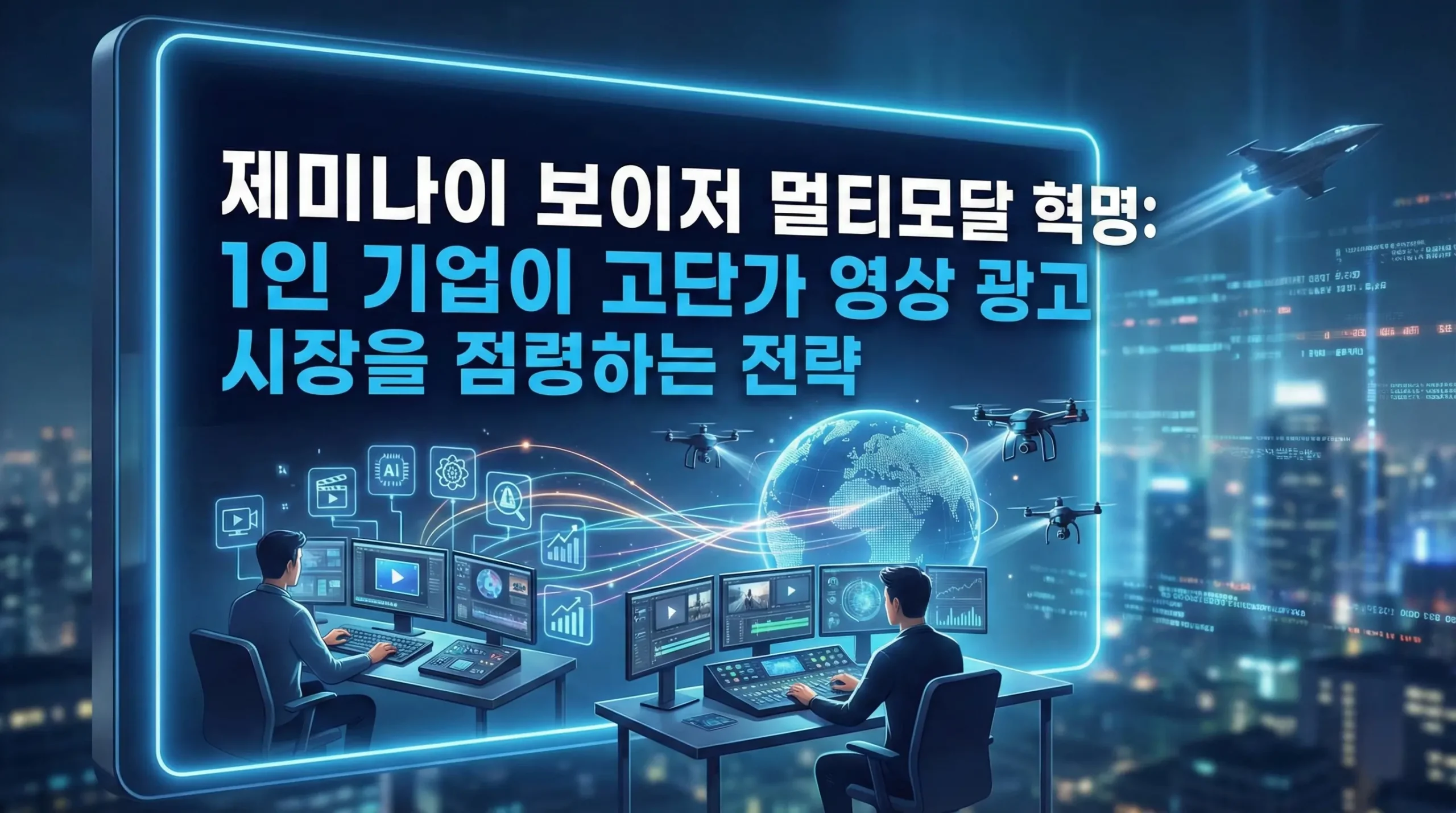 제미나이 보이저 멀티모달 혁명: 1인 기업이 고단가 영상 광고 시장을 점령하는 전략