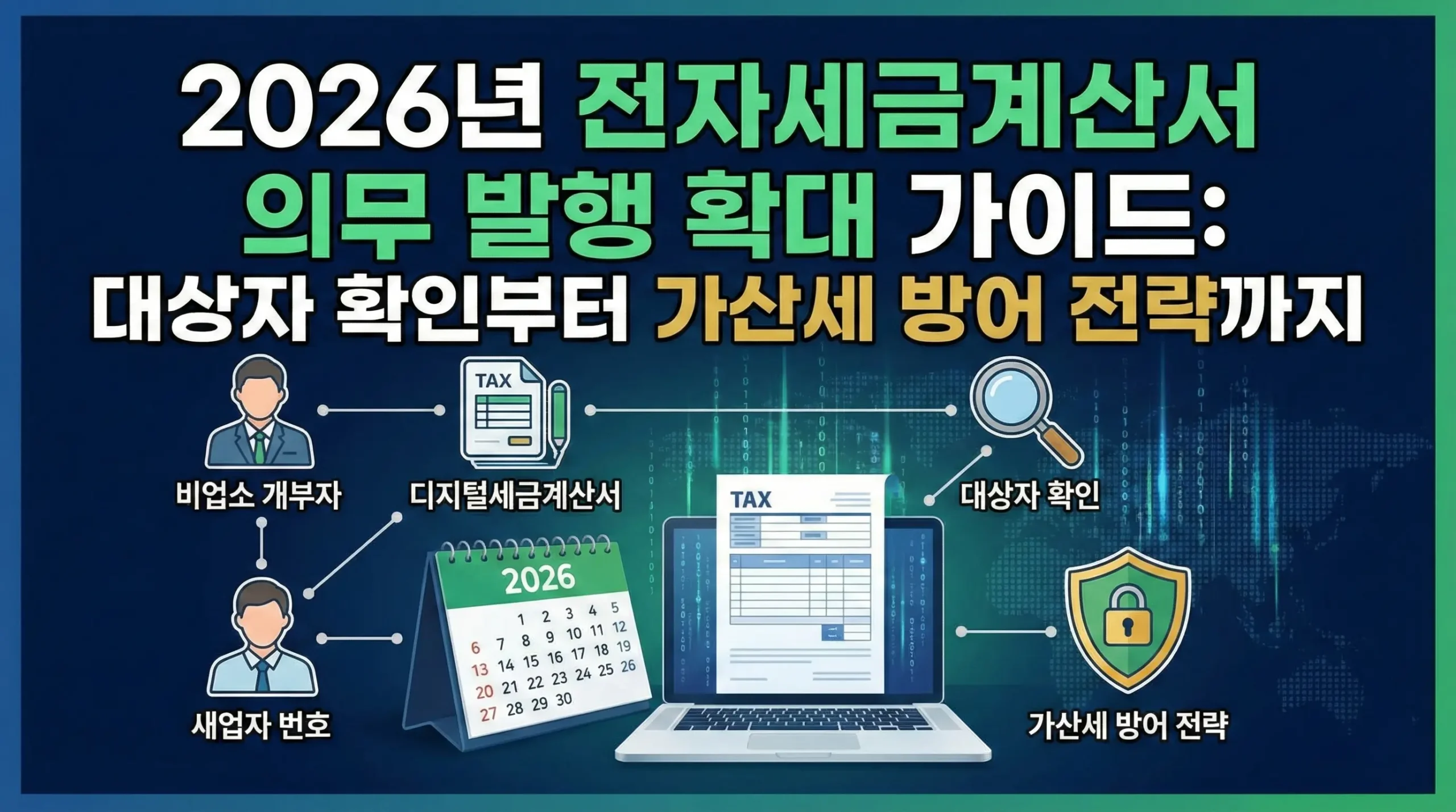 2026년 전자세금계산서 의무 발행 확대 가이드: 대상자 확인부터 가산세 방어 전략까지
