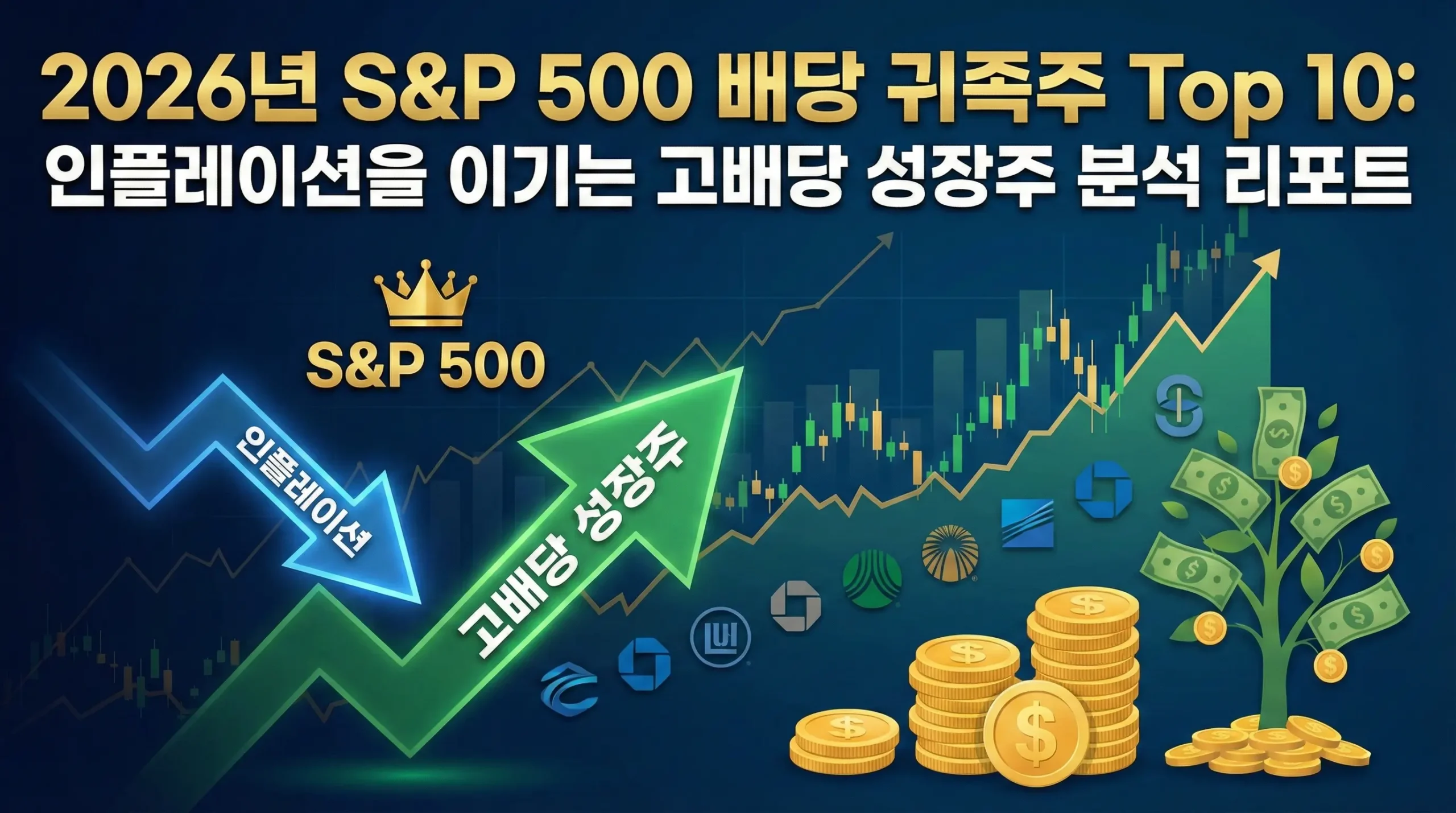 2026년 S&P 500 배당 귀족주 Top 10: 인플레이션을 이기는 고배당 성장주 분석 리포트