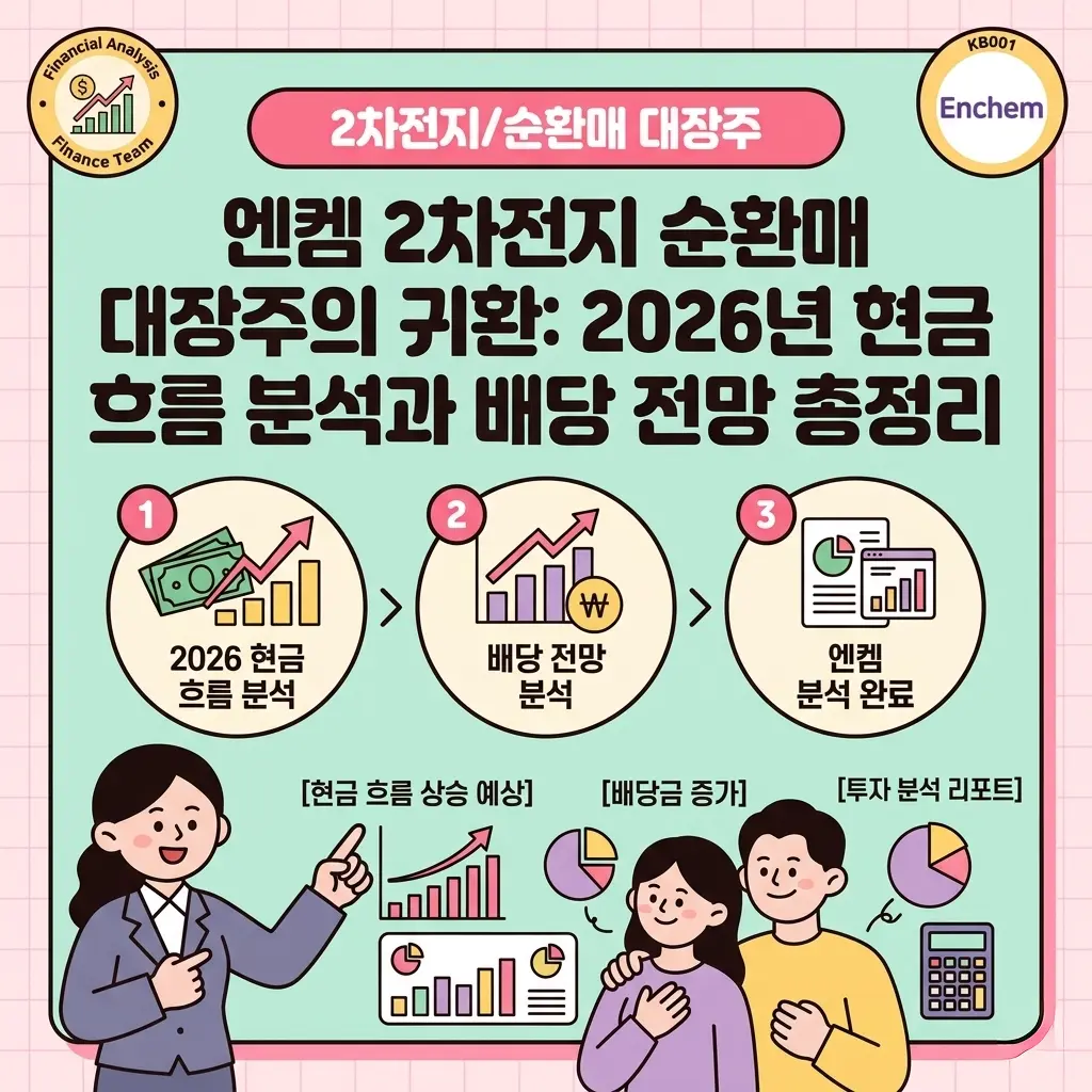 엔켐 2차전지 순환매 대장주의 귀환: 2026년 현금 흐름 분석과 배당 전망 총정리