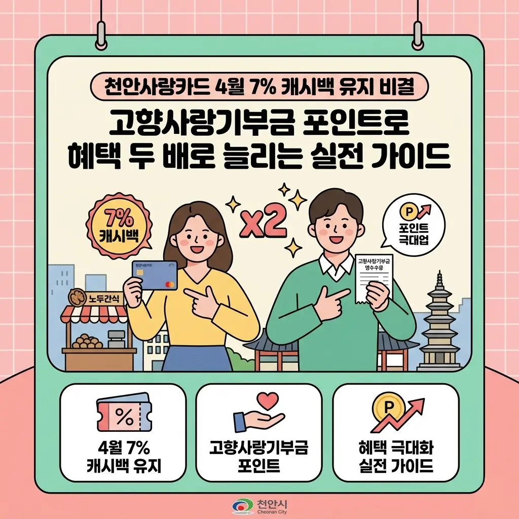 천안사랑카드 4월 혜택