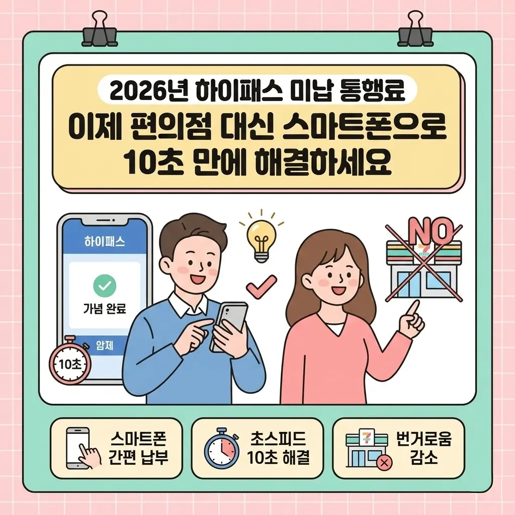 하이패스 미납 통행료 모바일 납부