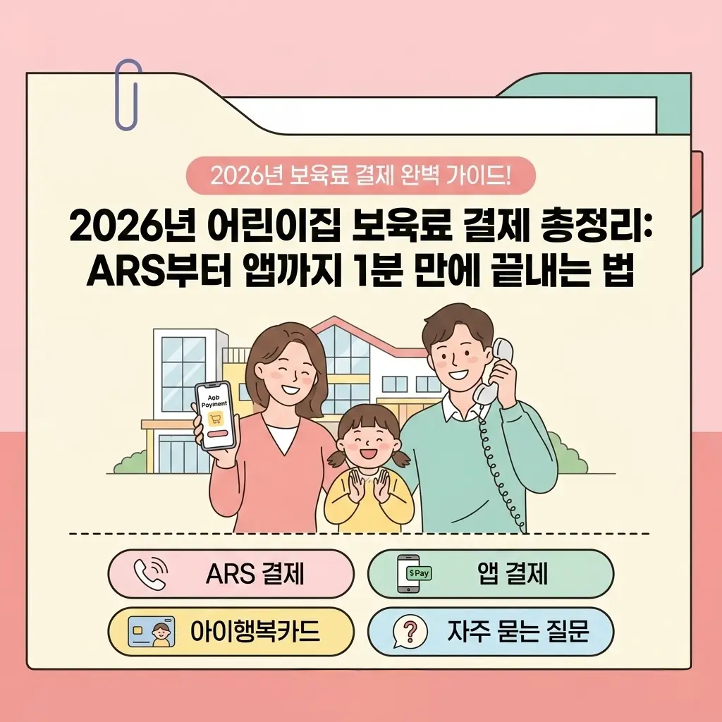 아이사랑 보육료 결제