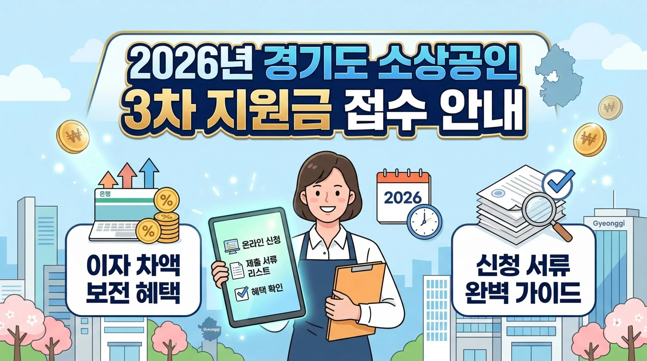 2026년 경기도 소상공인 3차 지원금 접수 안내: 이자 차액 보전 혜택 및 신청 서류 완벽 가이드