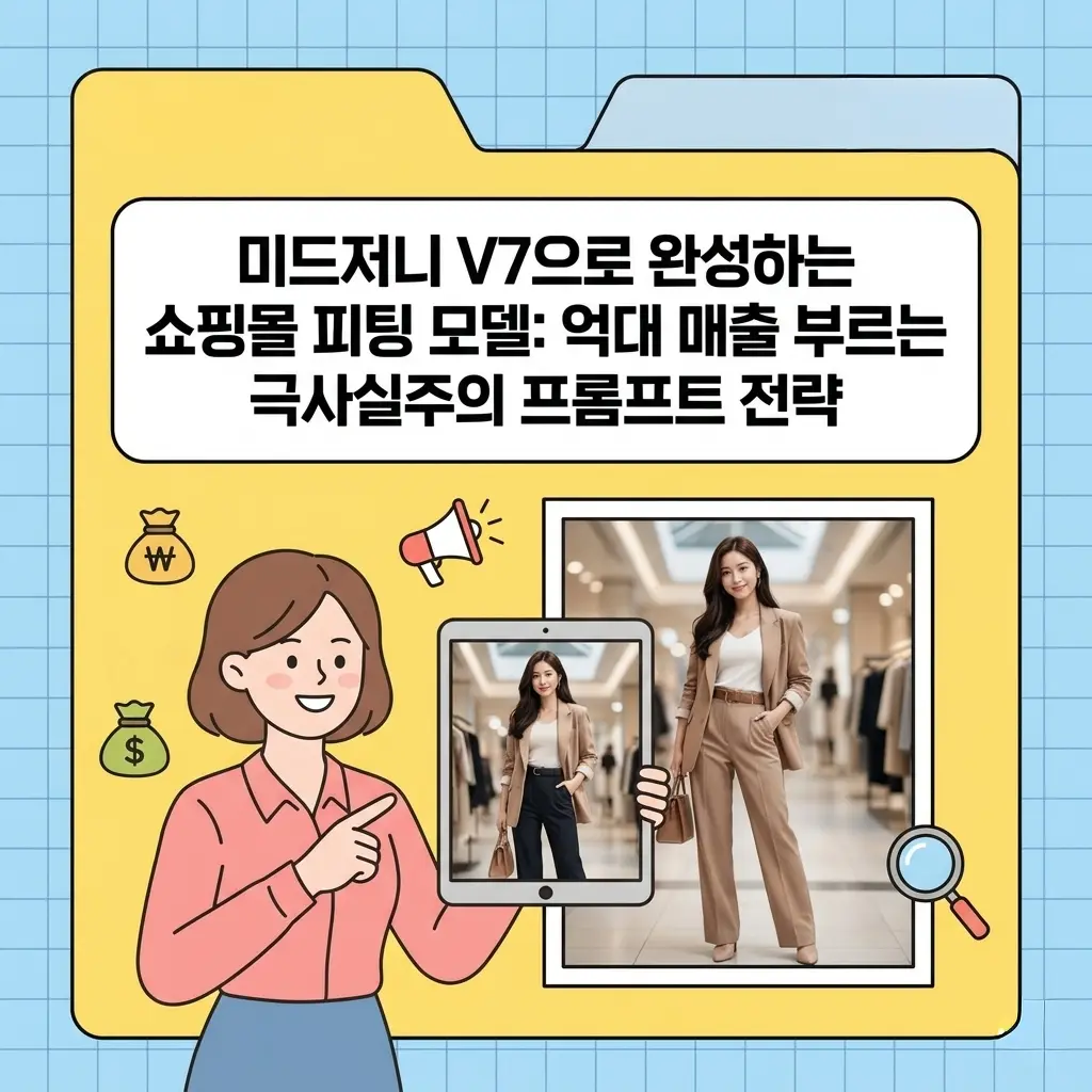 미드저니 V7으로 완성하는 쇼핑몰 피팅 모델: 억대 매출 부르는 극사실주의 프롬프트 전략