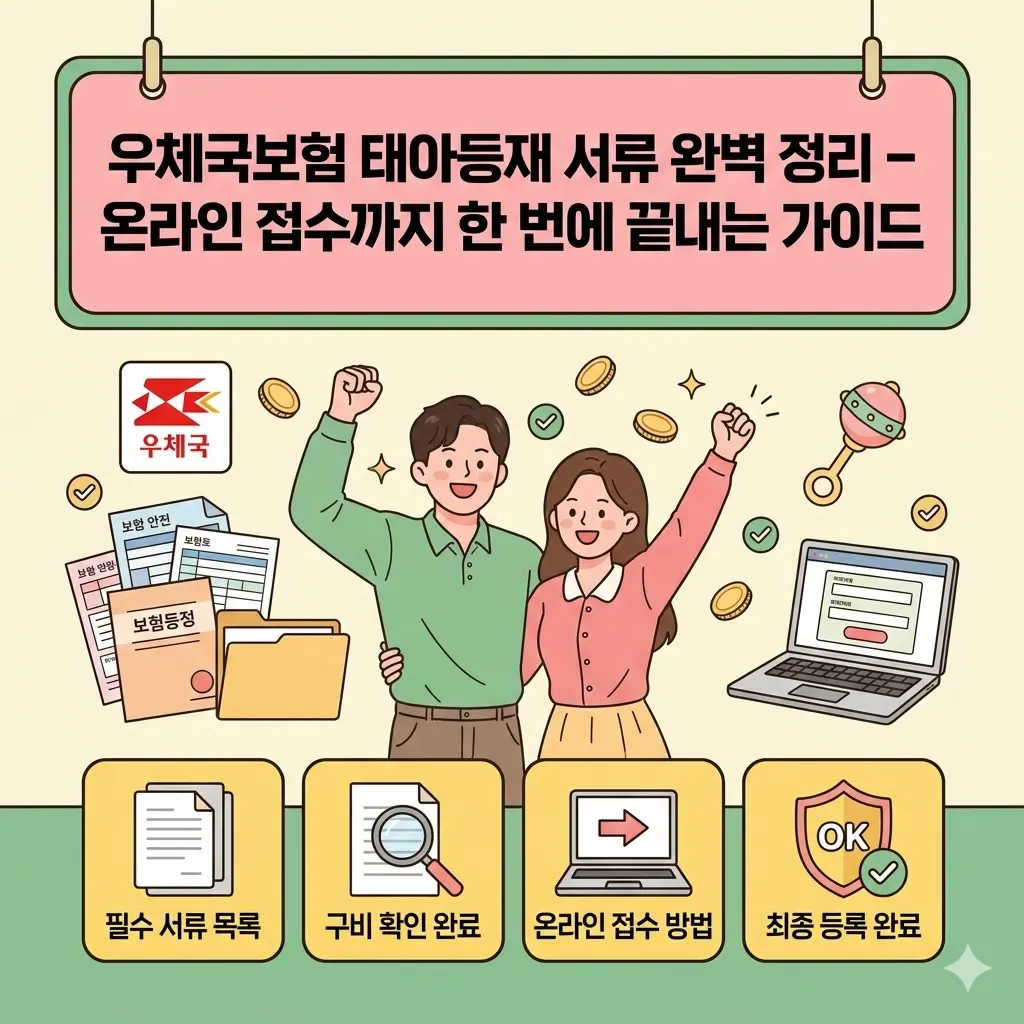 우체국보험 태아등재 서류