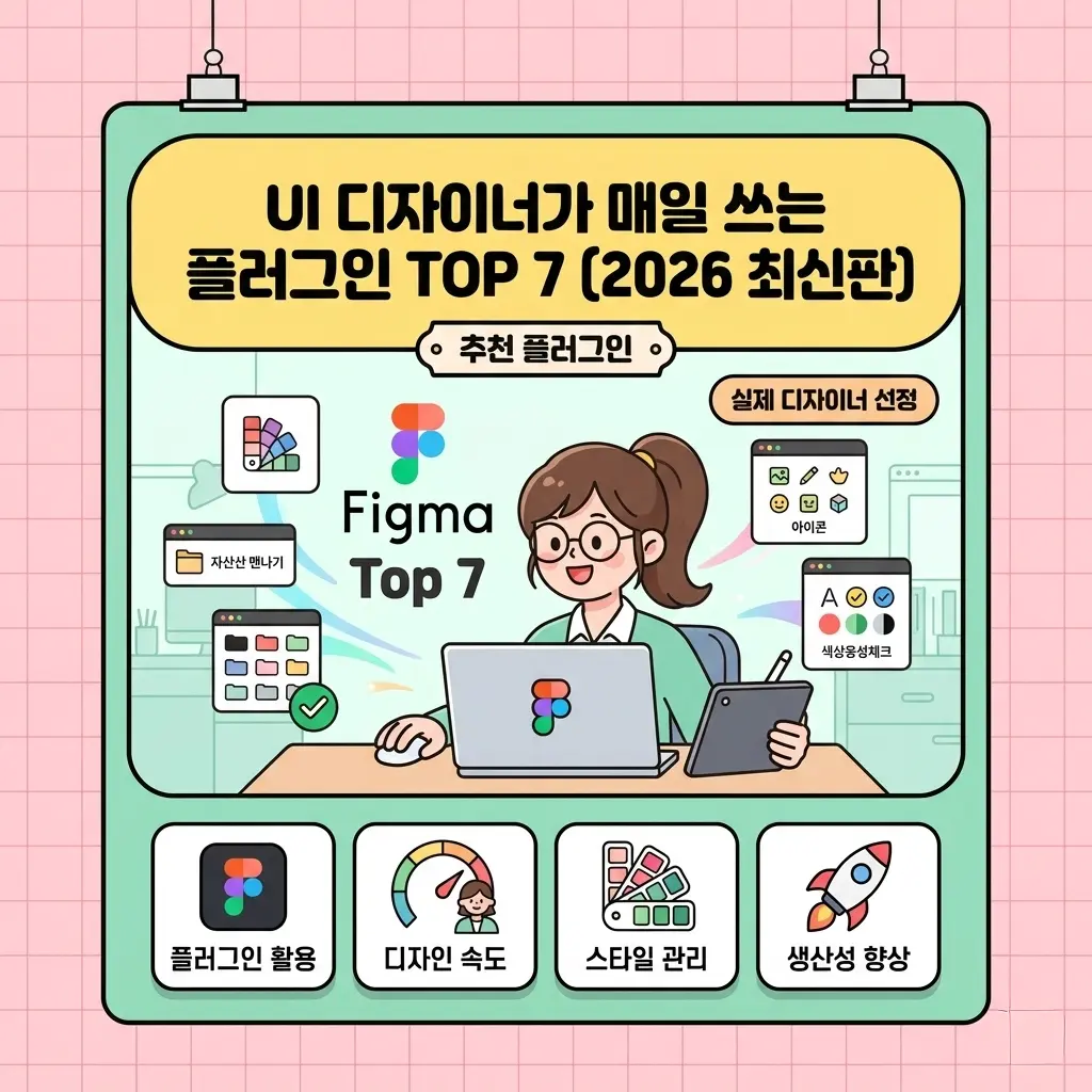 UI 디자이너가 매일 쓰는 Figma 플러그인 TOP 7 (2026 최신판)