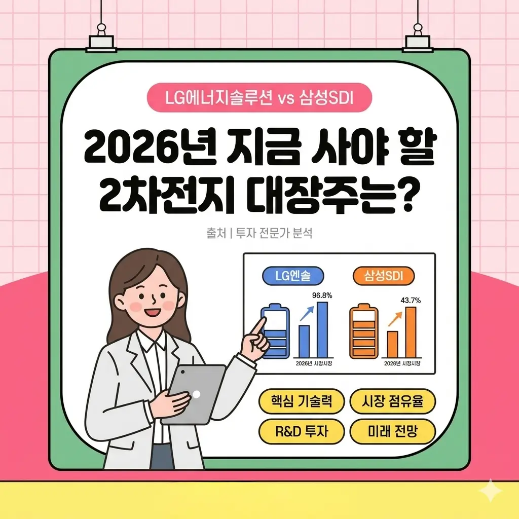 LG에너지솔루션 vs 삼성SDI, 2026년 지금 사야 할 2차전지 대장주는?