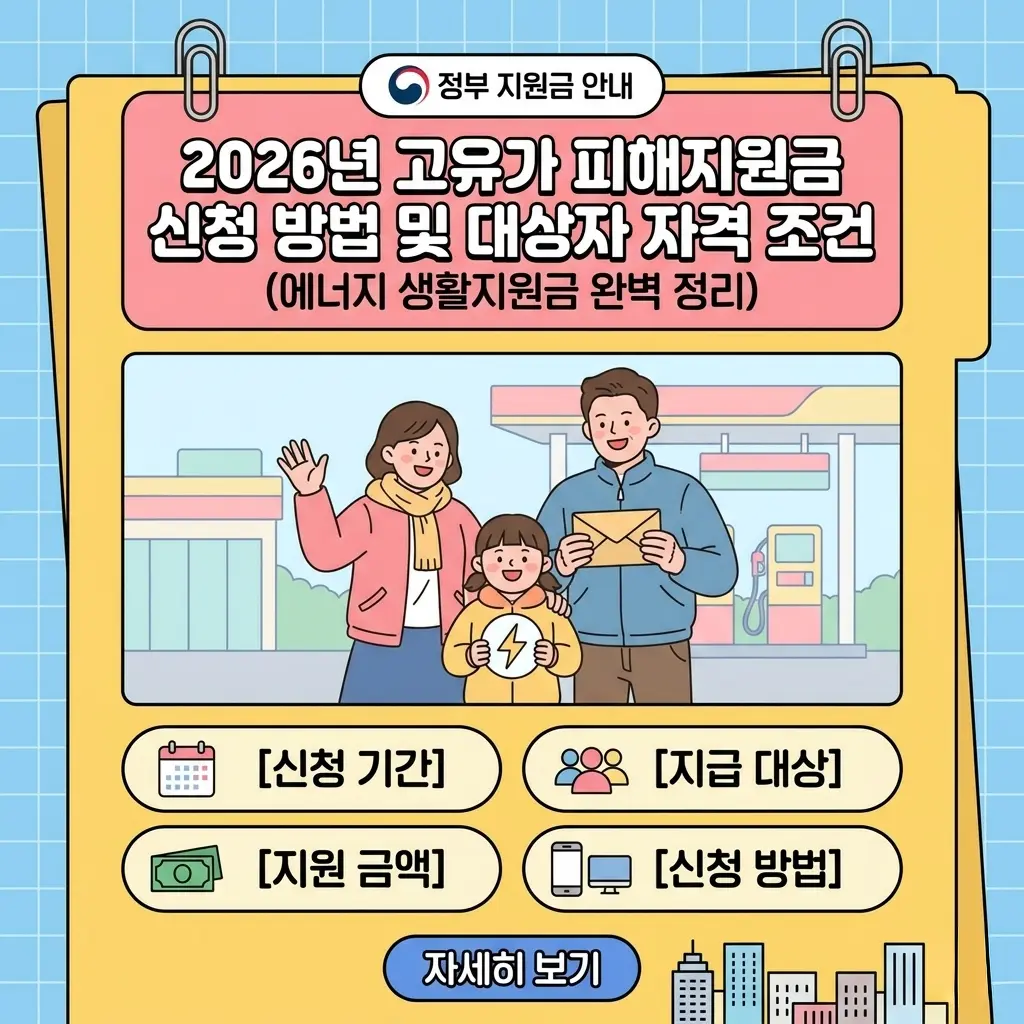 고유가 피해지원금 신청