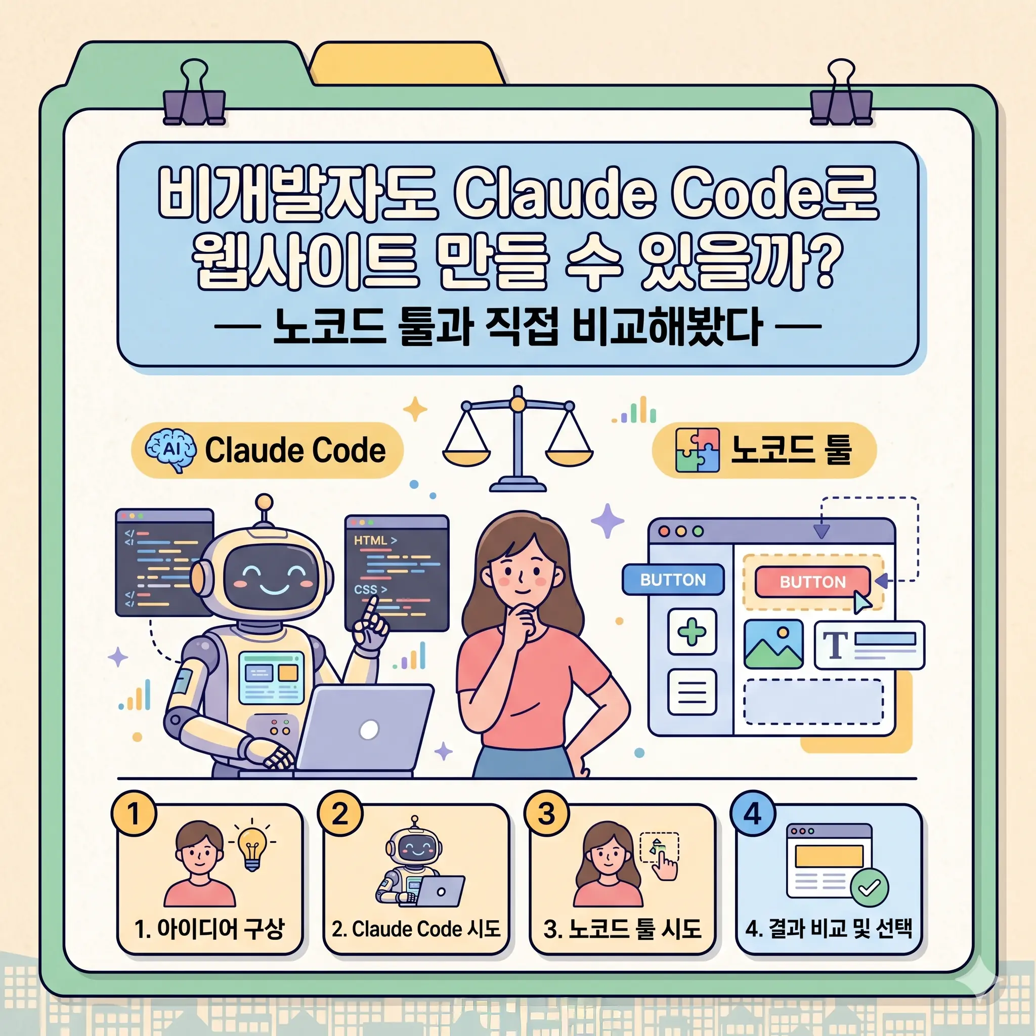 비개발자 Claude Code 웹사이트