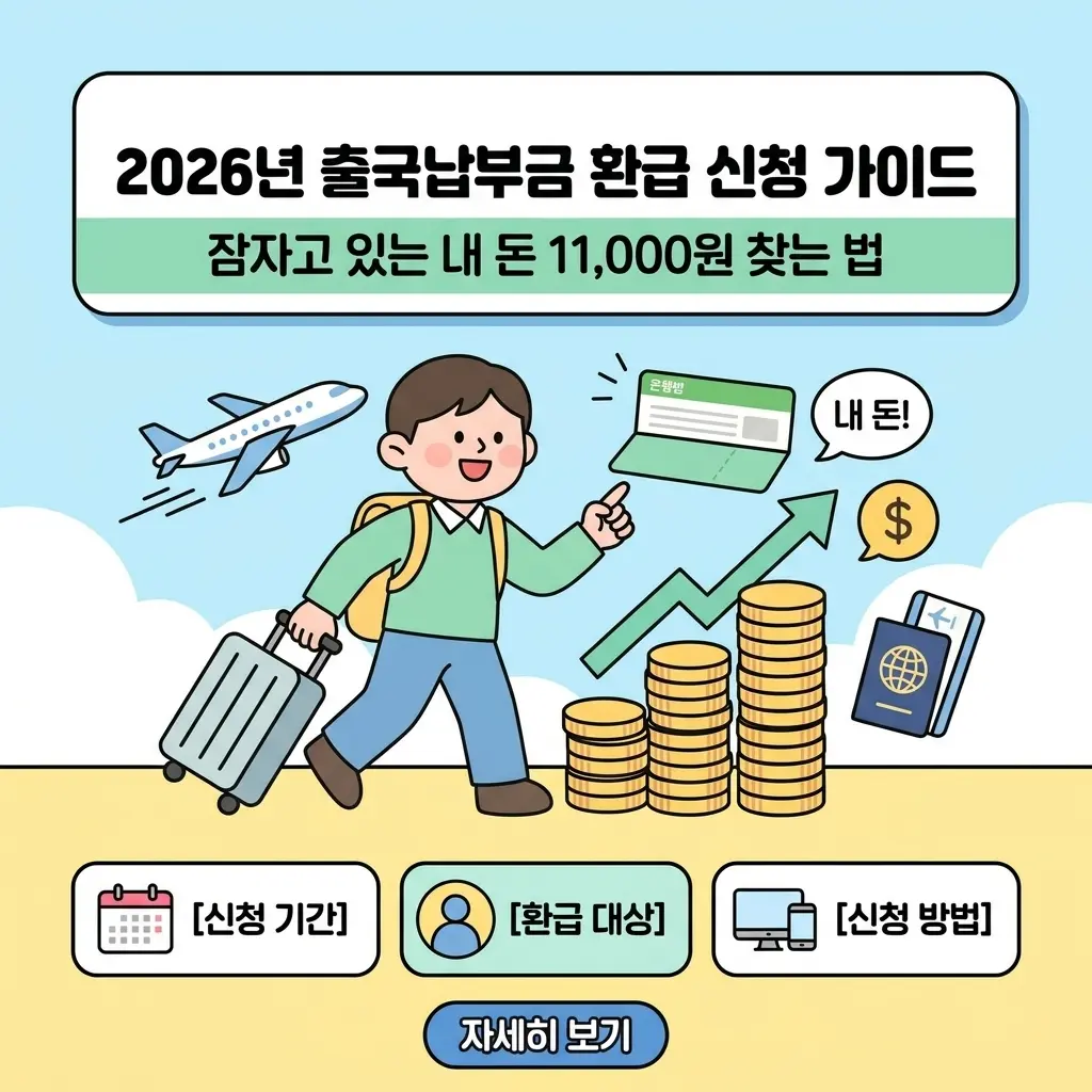 출국납부금 환급 신청 방법