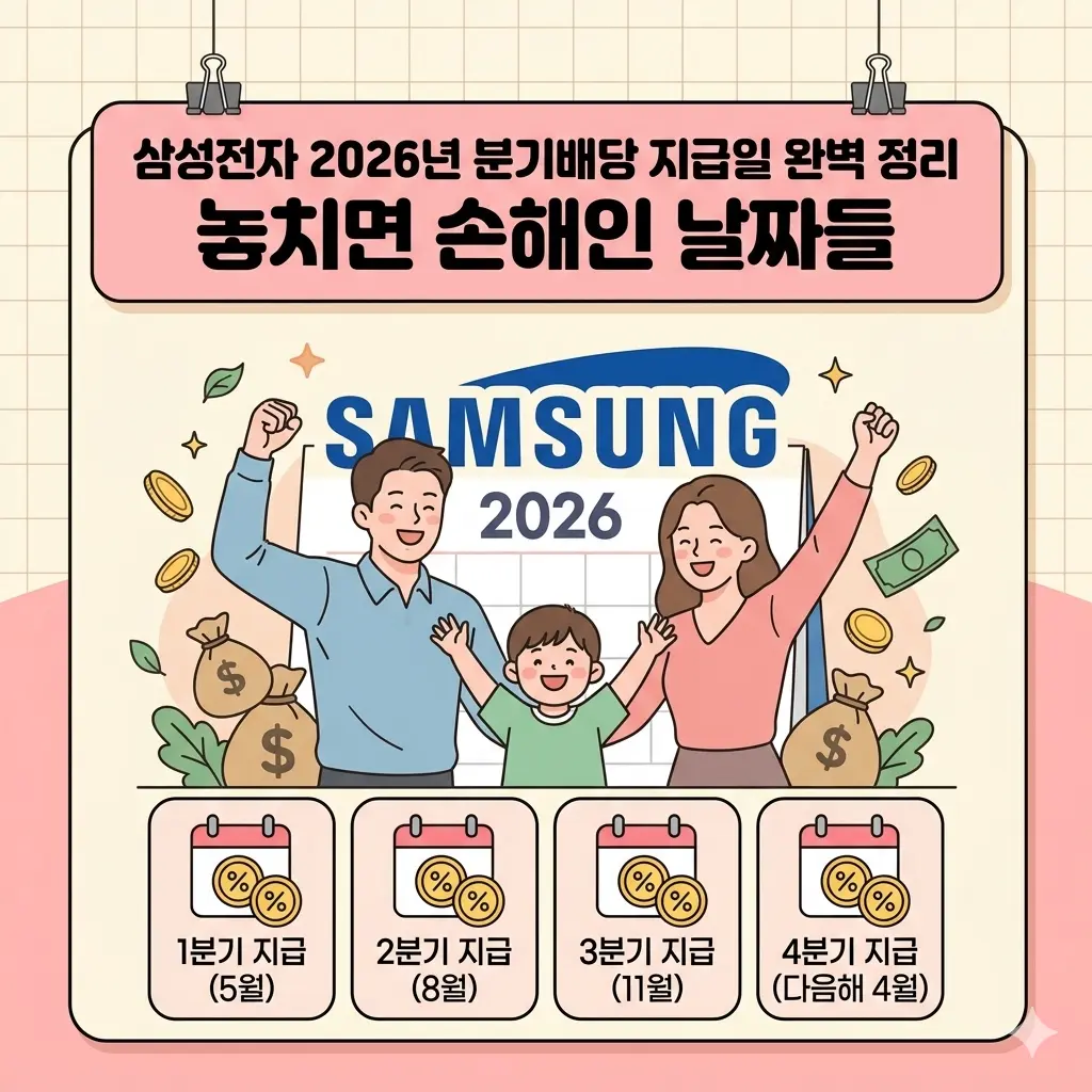 삼성전자 배당금 지급일