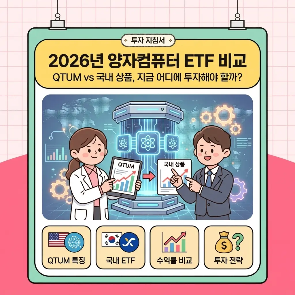 2026년 양자컴퓨터 ETF 비교: QTUM vs 국내 상품, 지금 어디에 투자해야 할까?