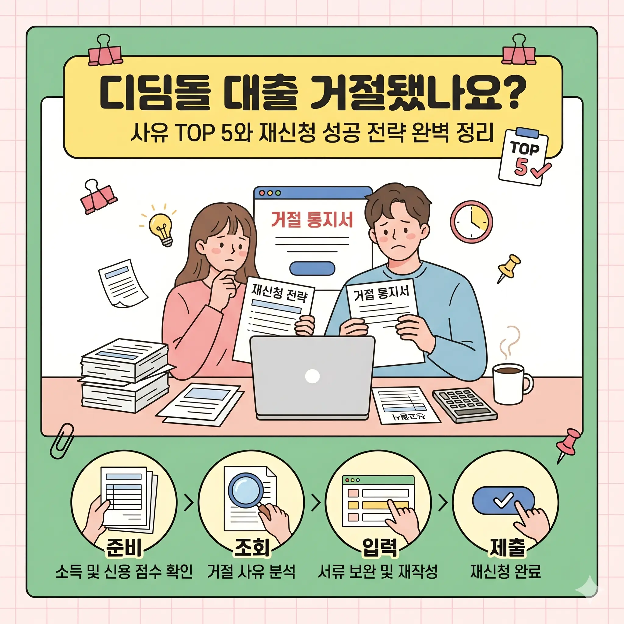 디딤돌 대출 거절됐나요? 사유 TOP 5와 재신청 성공 전략 완벽 정리