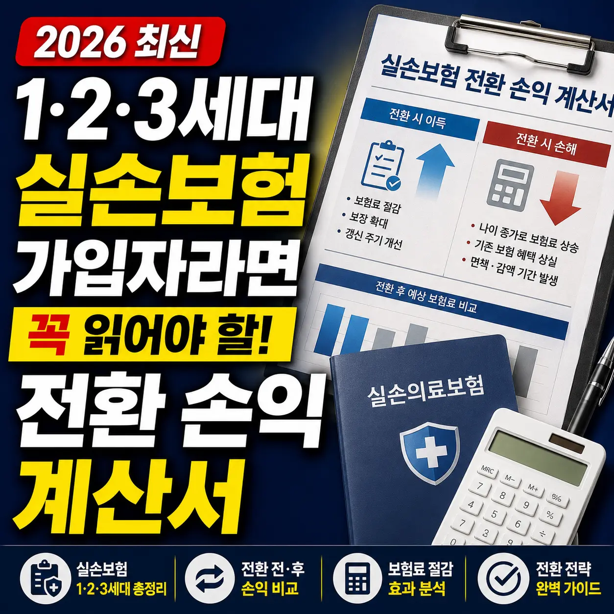 실손보험 세대별 전환 손익 비교