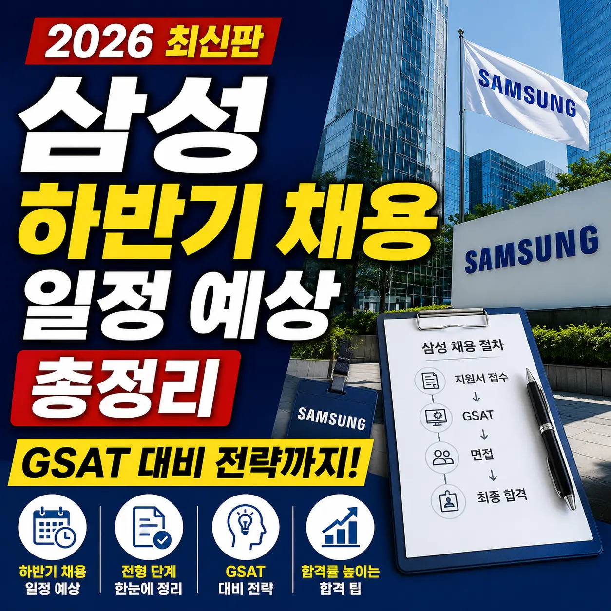 2026 삼성 하반기 채용 일정 예상 총정리｜GSAT 대비 전략까지
