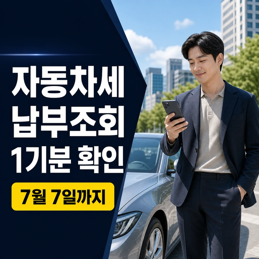 자동차세 납부조회 2026년 1기분 금액·납부기한 확인 방법