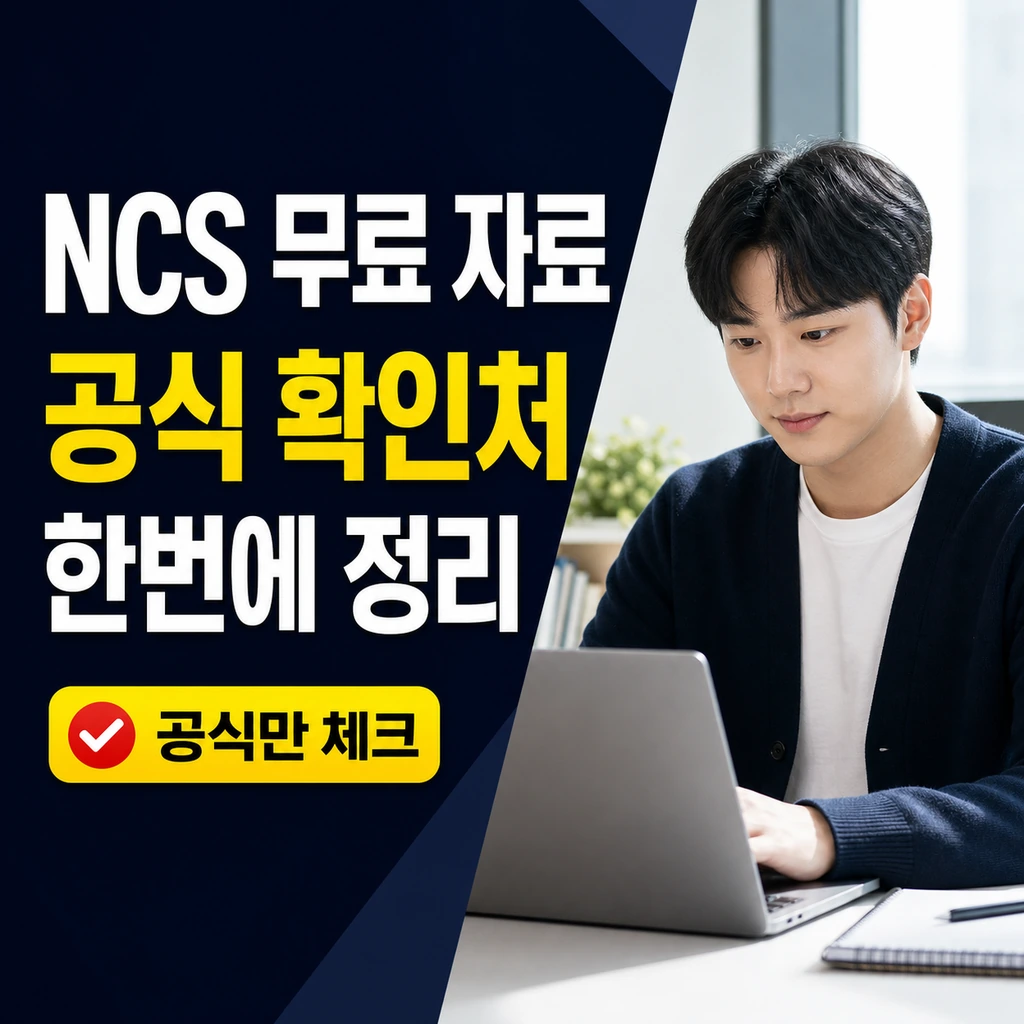 NCS 무료 자료, 공식 채용정보와 시험 범위 확인처 정리