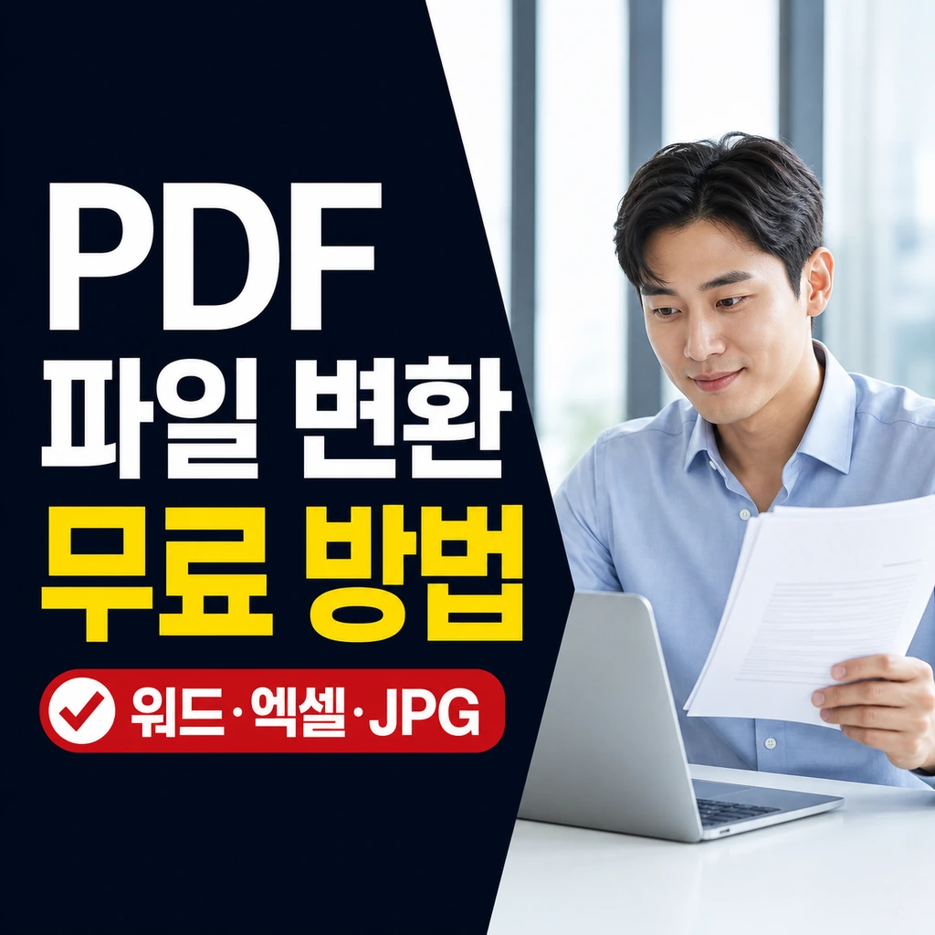 PDF파일변환 무료로 하는 방법: 워드·엑셀·JPG별 정리