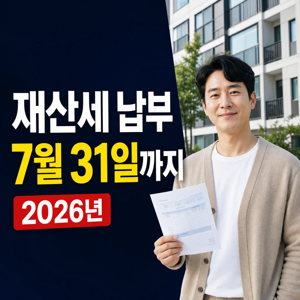 재산세 납부 기간 2026년 7월·9월, 아파트는 언제 내나요?