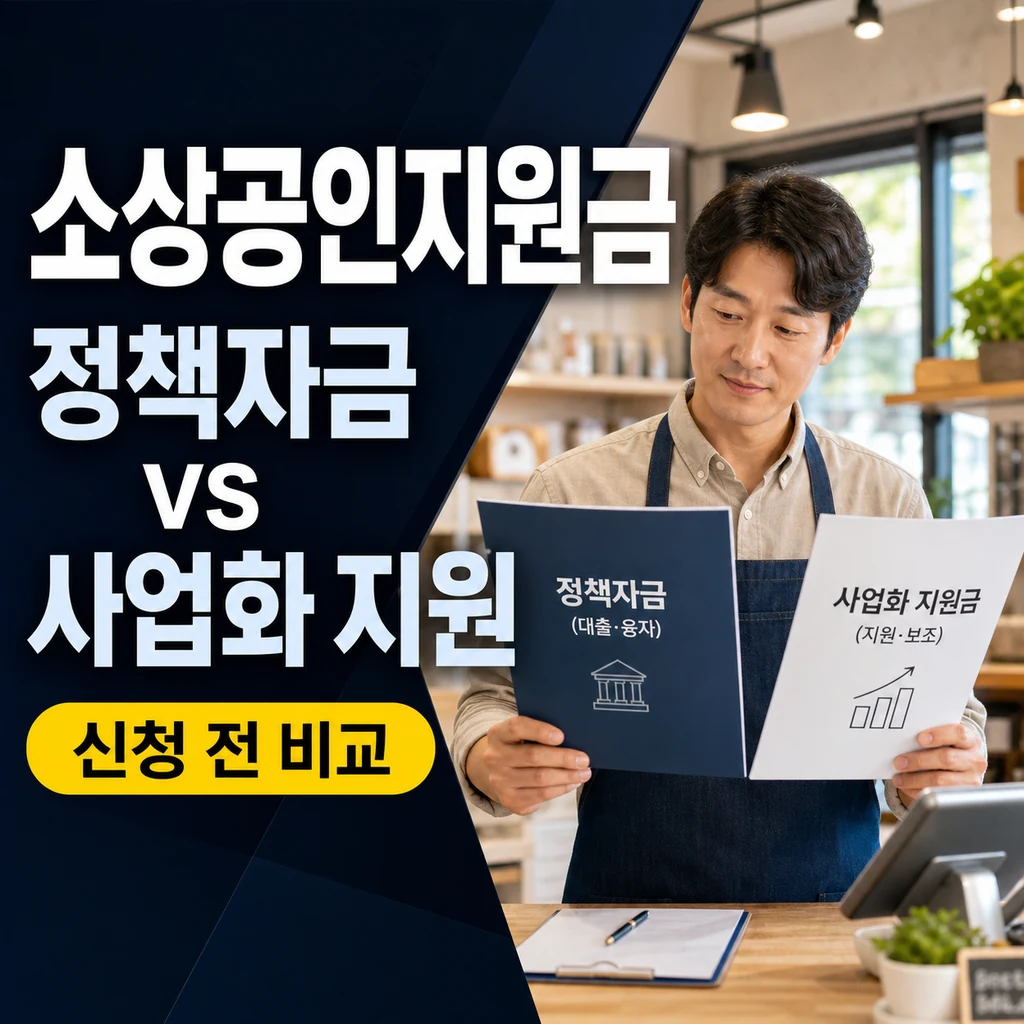 소상공인지원금, 정책자금과 사업화 지원금 차이부터 정리