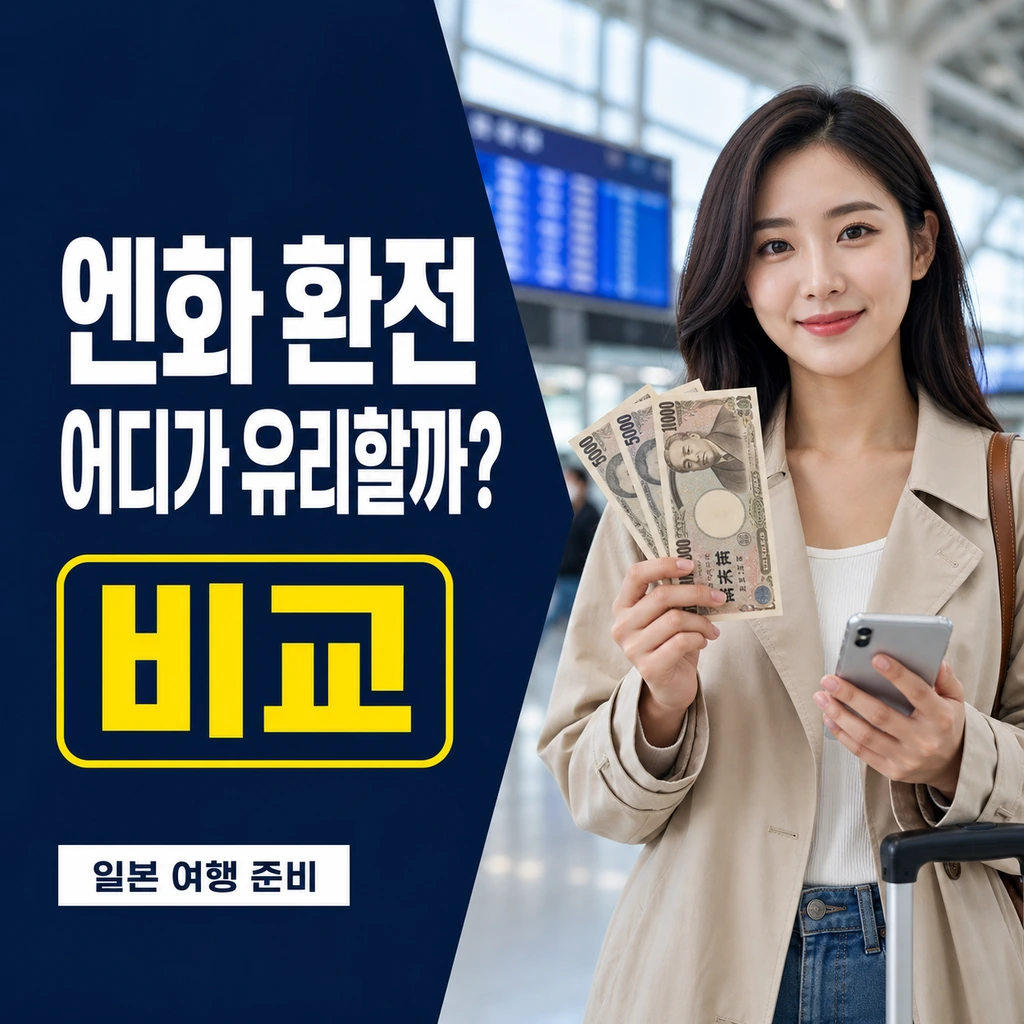엔화 환전 어디서 하는 게 가장 유리할까? 공항·은행·앱 비교