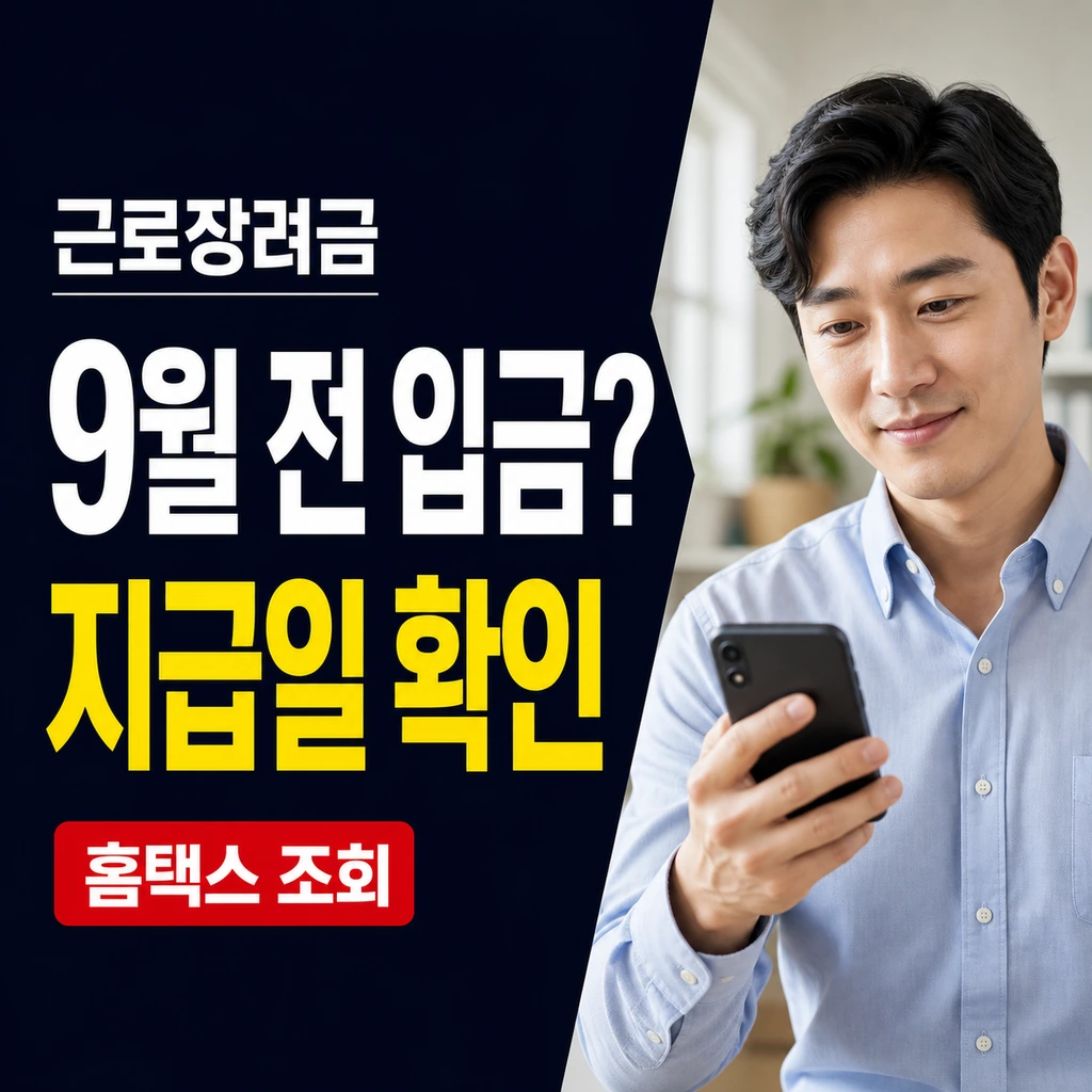 근로장려금 지급일 9월 말 전 입금 여부, 심사진행 조회 방법