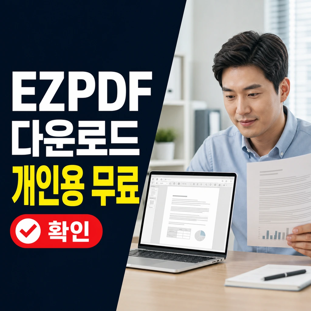 EZPDF Editor 4.0 다운로드와 개인용 무료 사용 전 확인할 점