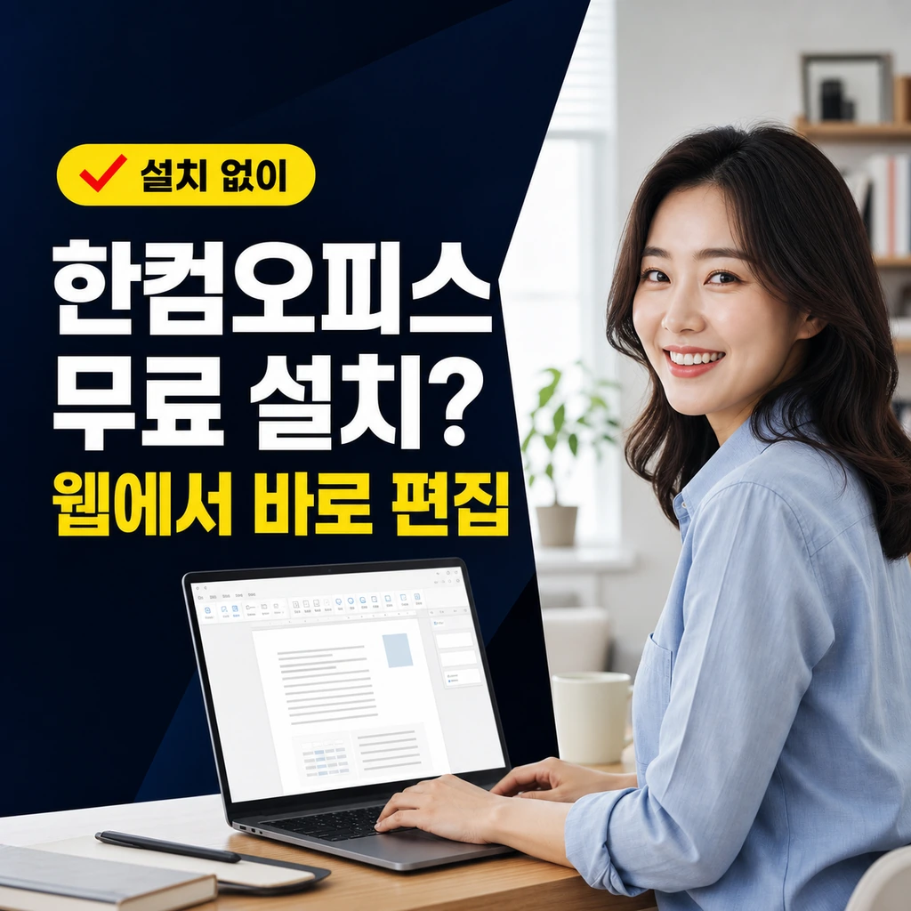 한컴오피스무료설치, 설치 없이 한글 문서 편집하는 공식 방법
