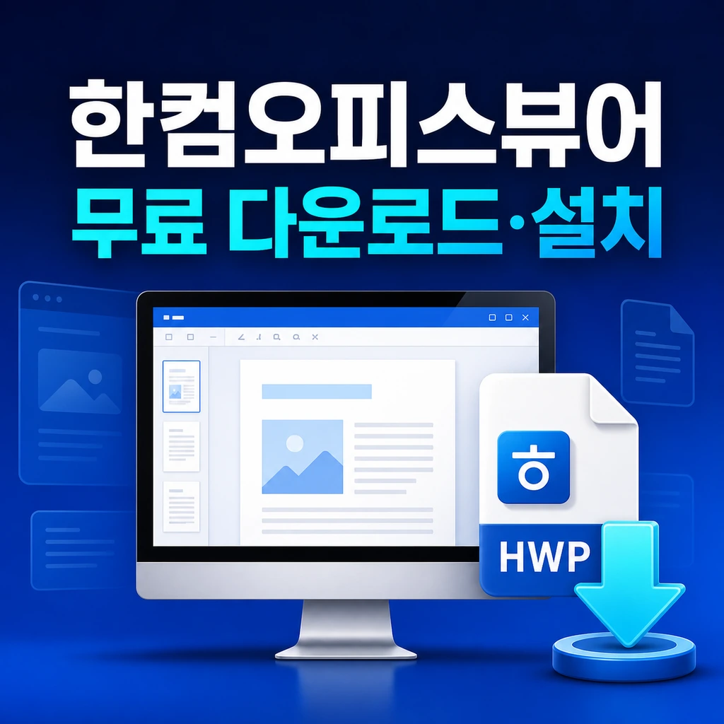 한컴오피스뷰어 무료 다운로드와 설치 방법