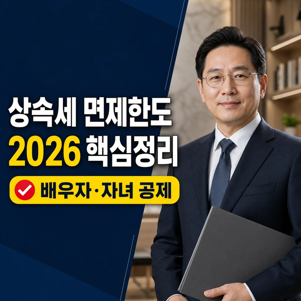 2026 상속세 면제한도 총정리: 배우자·자녀별 공제 기준