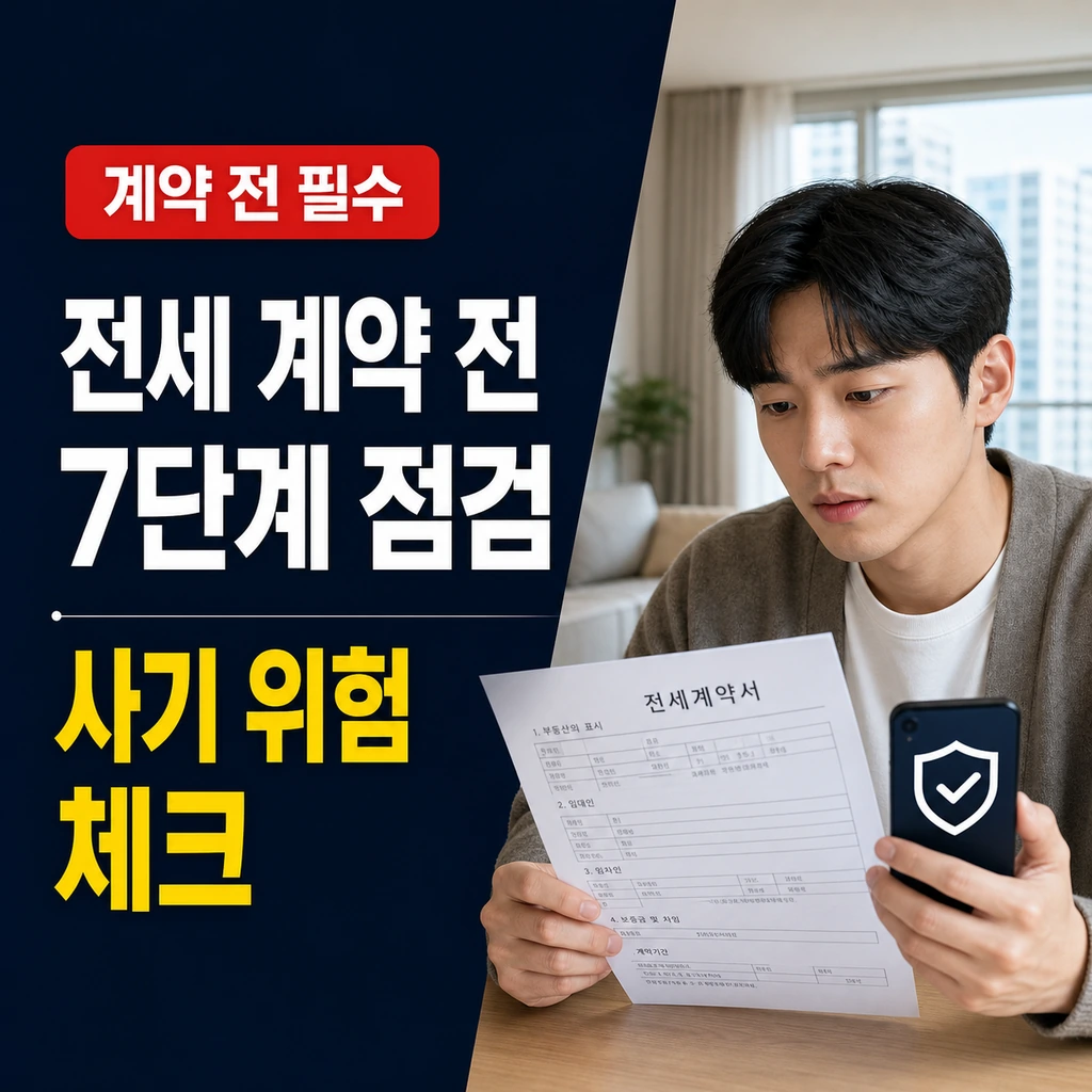 KB부동산 전세안심 Check 사용법, 계약 전 7단계 점검