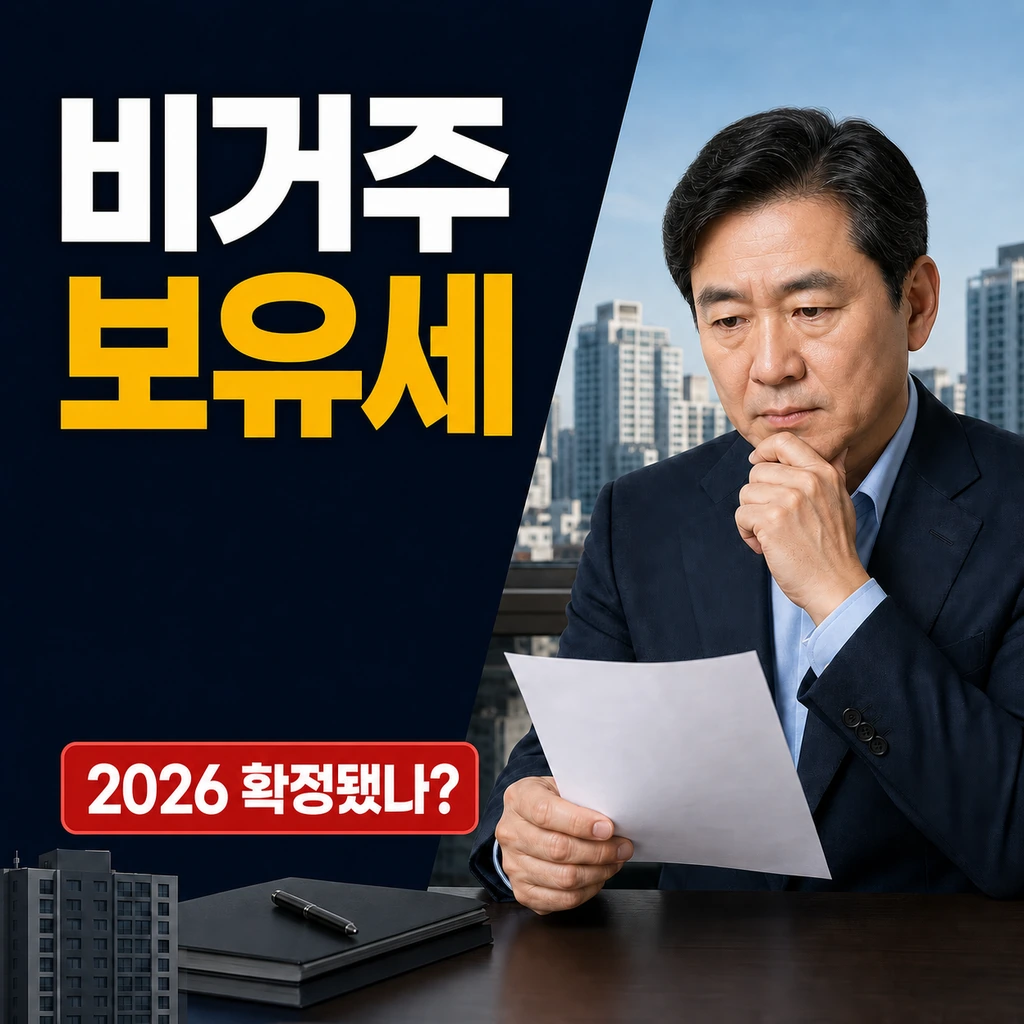 비거주 보유세 2026 세제개편안 확정됐나? 대상·시행 시기 총정리