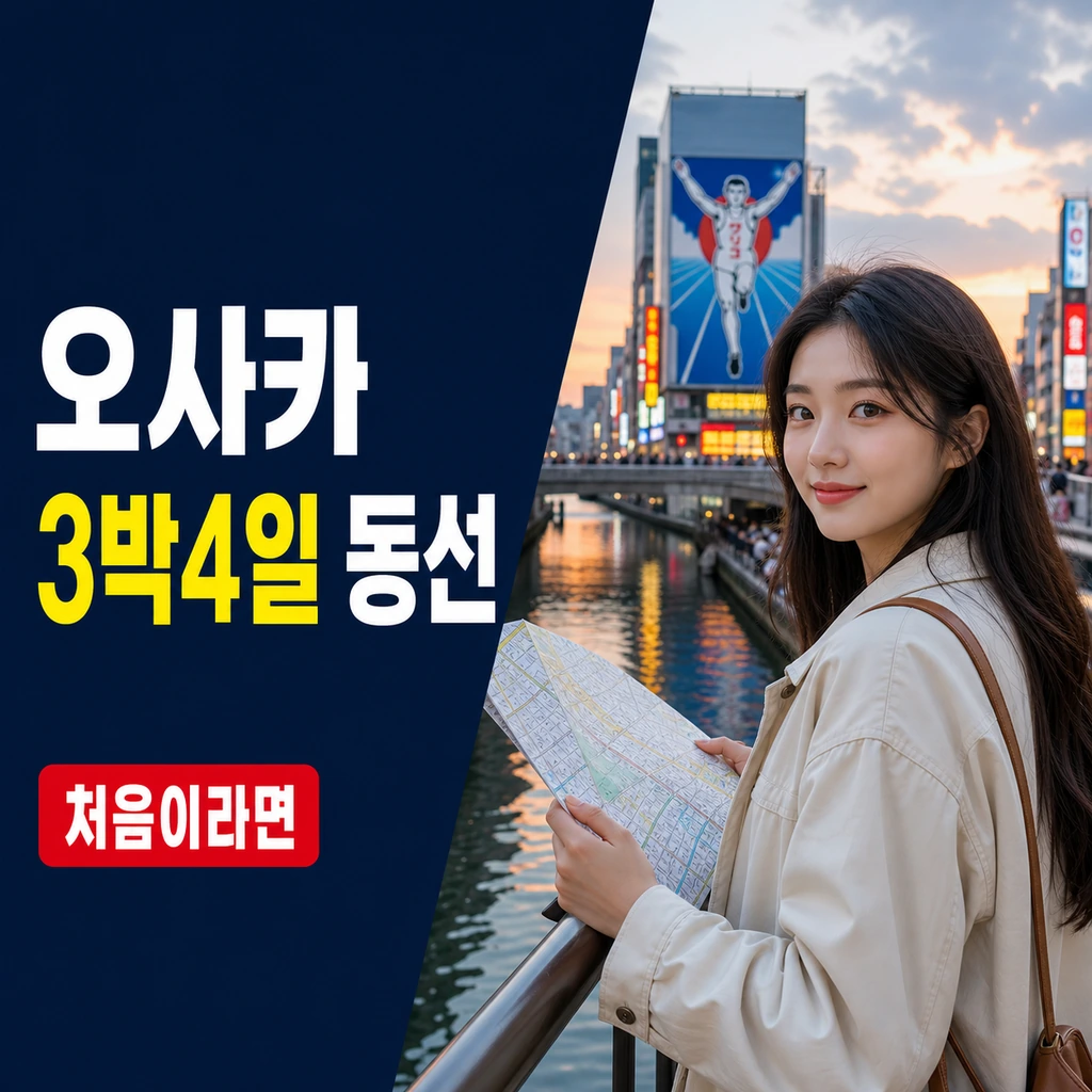 오사카 가볼만한곳 3박4일 일정, 처음 가면 이 동선으로