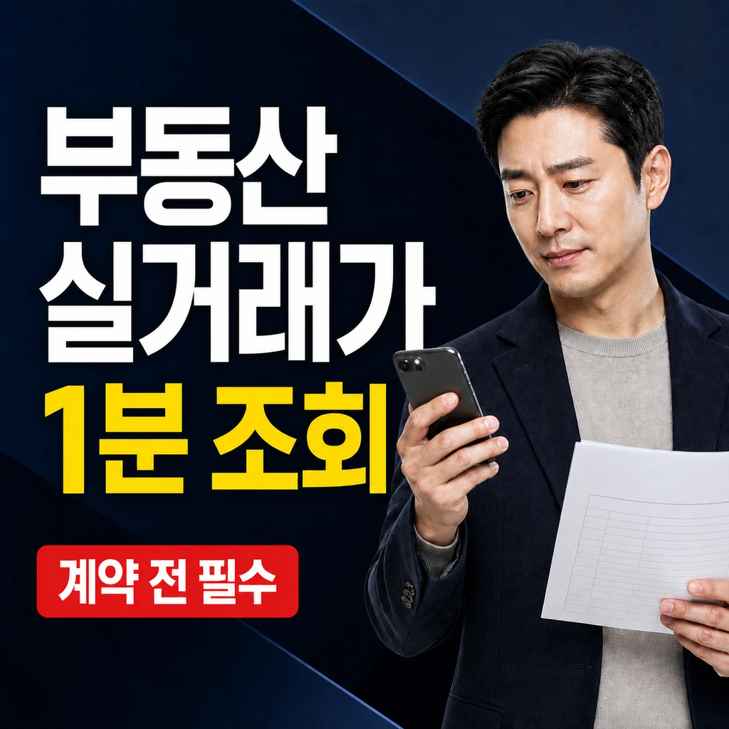 부동산실거래가조회 1분 만에 하는 법: 국토부 아파트·빌라·토지 확인