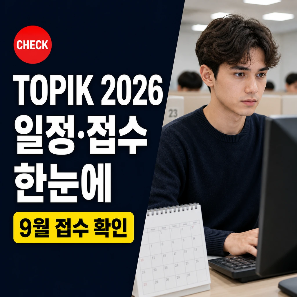 한국어능력시험 2026 시험일정·접수일·성적발표 한눈에 보기