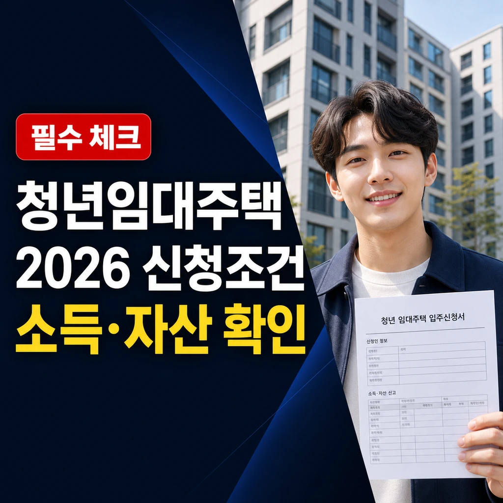 청년임대주택 2026 신청 조건, 소득·자산 기준 한눈에 보기
