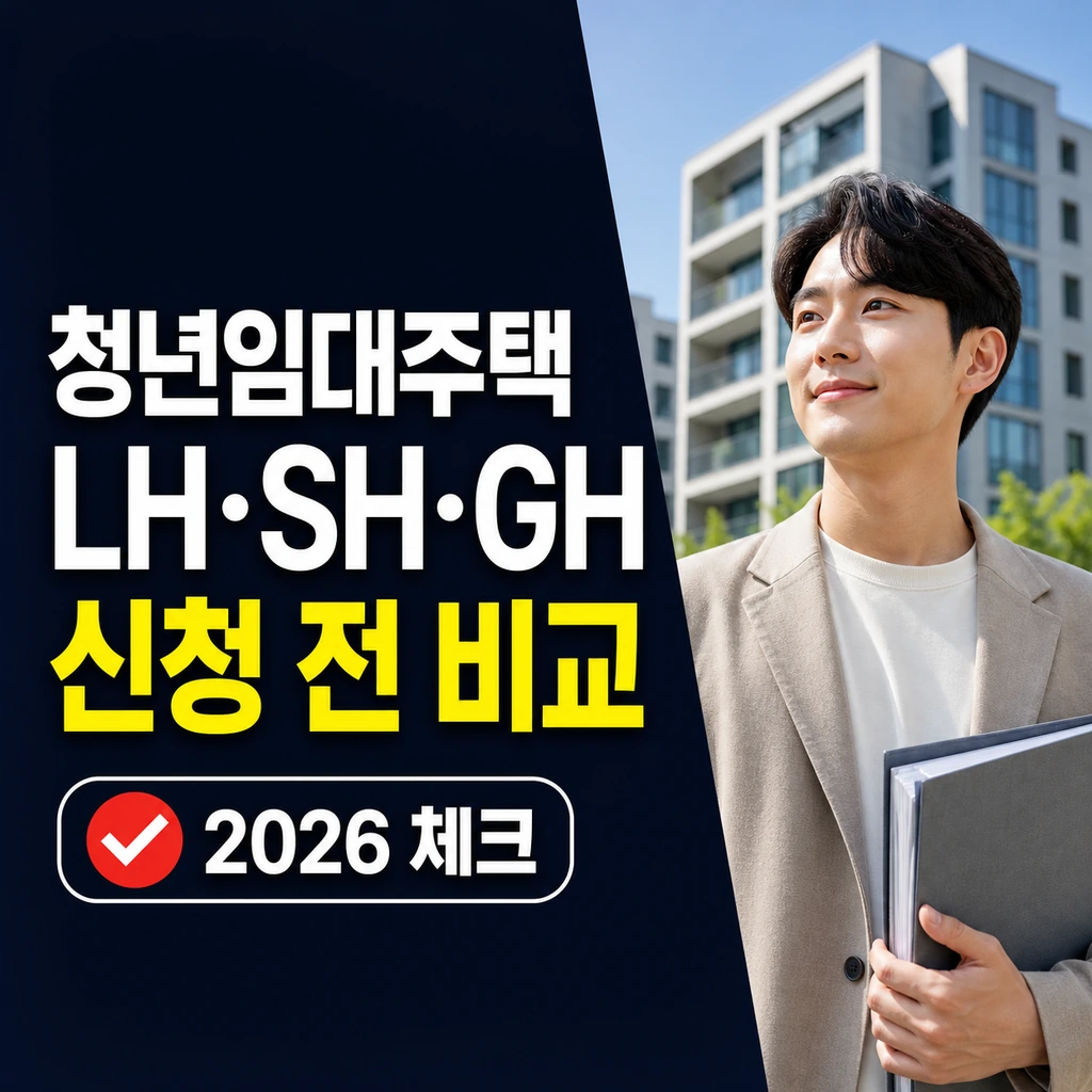 청년임대주택 LH·SH·GH 차이 비교: 서울·경기 신청 전 체크
