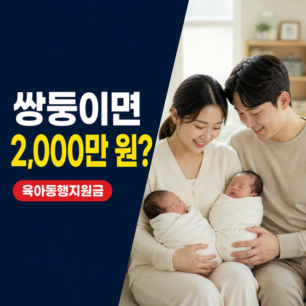 육아동행지원금 쌍둥이면 2,000만 원? 지급 기준 정리