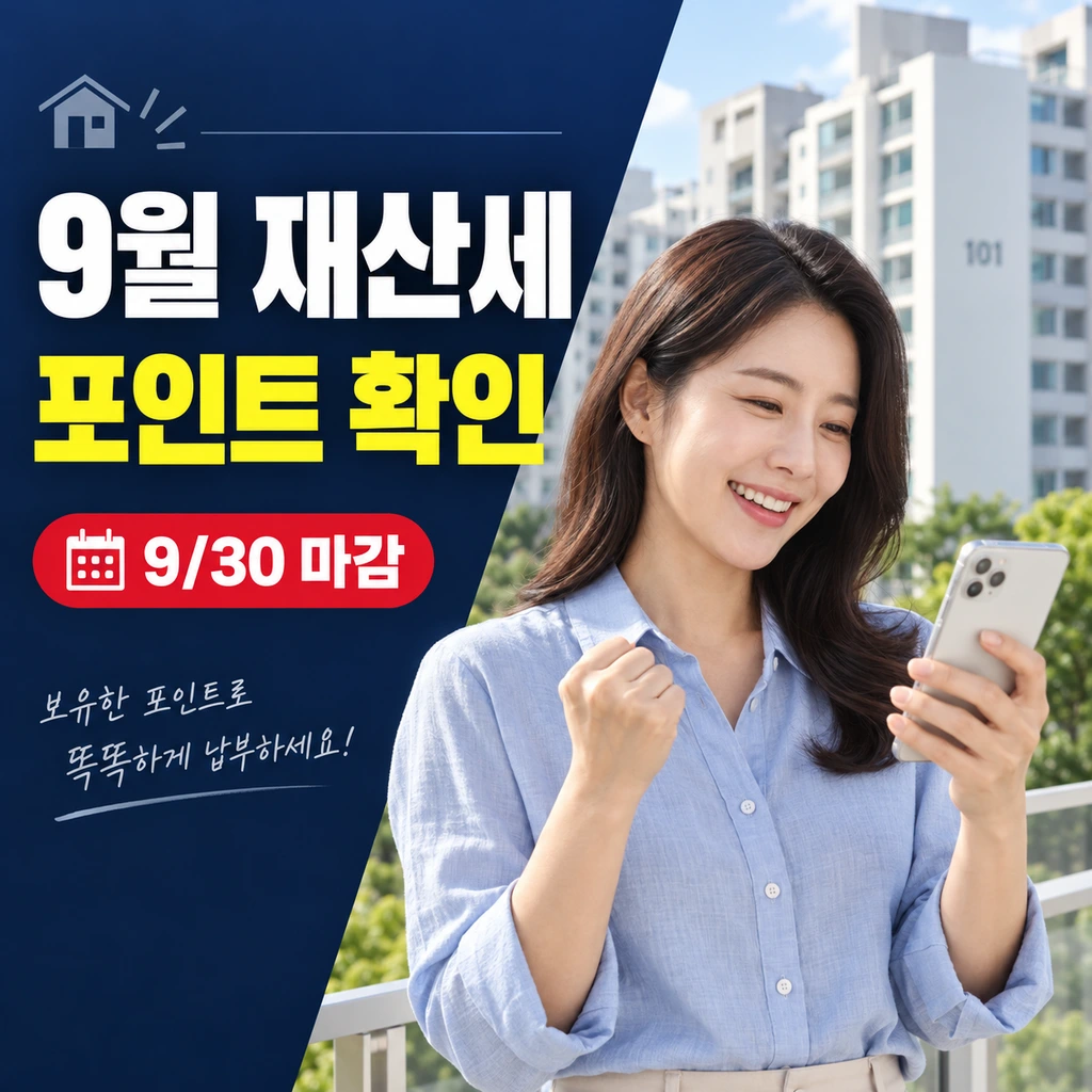 9월 정기분 재산세 납부: 간편결제 포인트 세액공제 챙기기