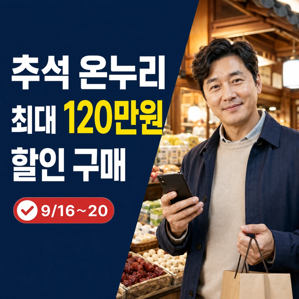 2026 추석 민생안정대책 온누리상품권 할인율·120만원 한도 총정리