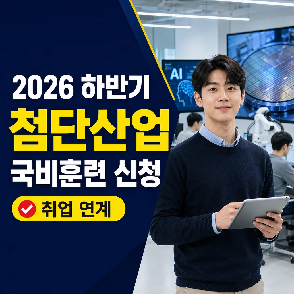 2026 하반기 취업 연계 첨단산업 국비지원 직무 훈련 신청 방법과 모집 일정 확인법