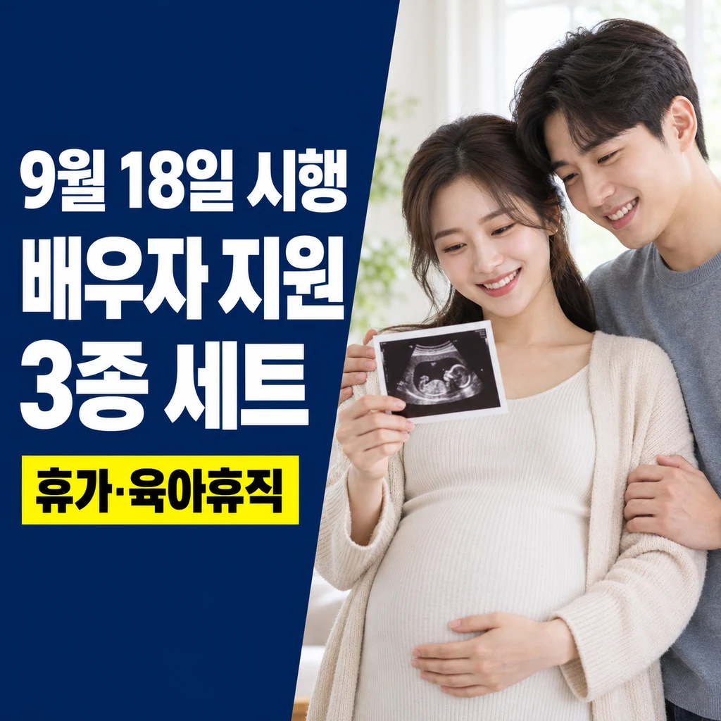 배우자 지원 3종 세트 9월 18일 시행, 달라지는 휴가·육아휴직 총정리