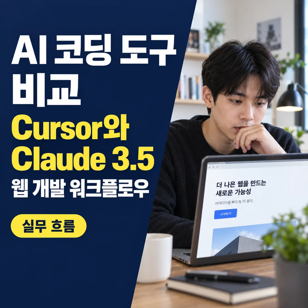 AI 코딩 도구 비교: Cursor AI와 Claude 3.5 Sonnet 웹 개발 자동화 워크플로우